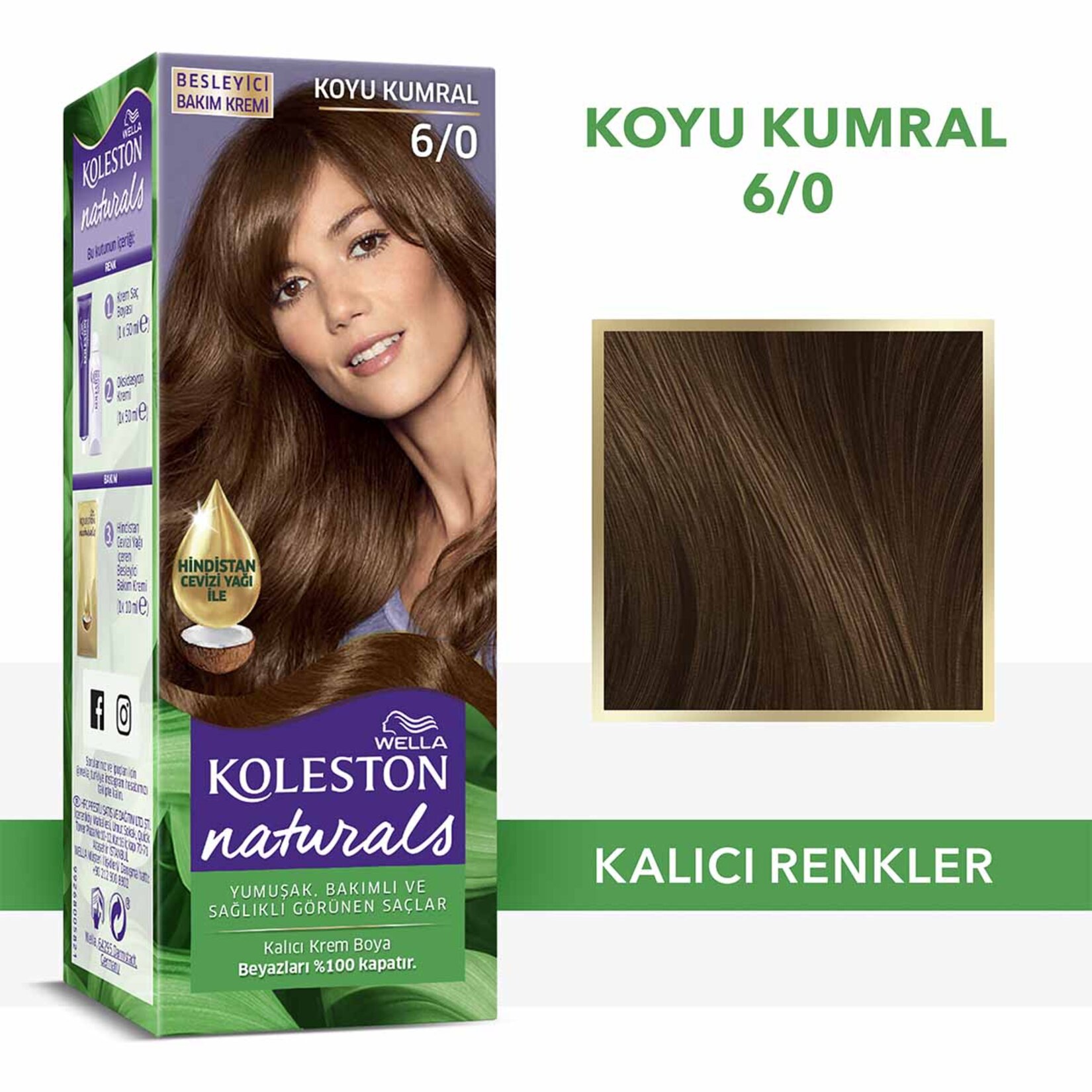 Koleston Naturals Saç Boyası 6/0 Koyu Kumral 110 Ml - Görsel 2