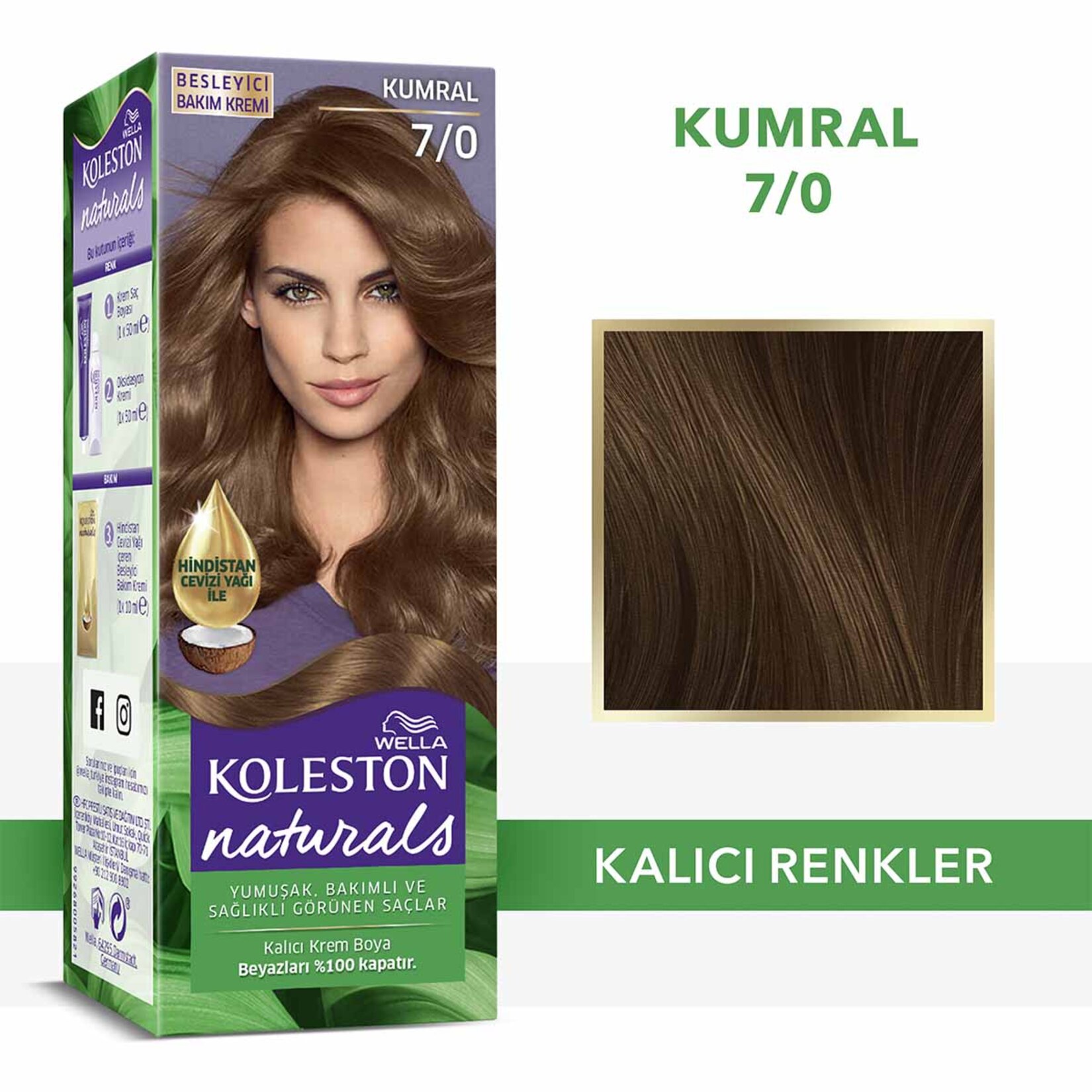 Koleston Naturals Saç Boyası 7/0 Kumral 110 Ml - Görsel 2