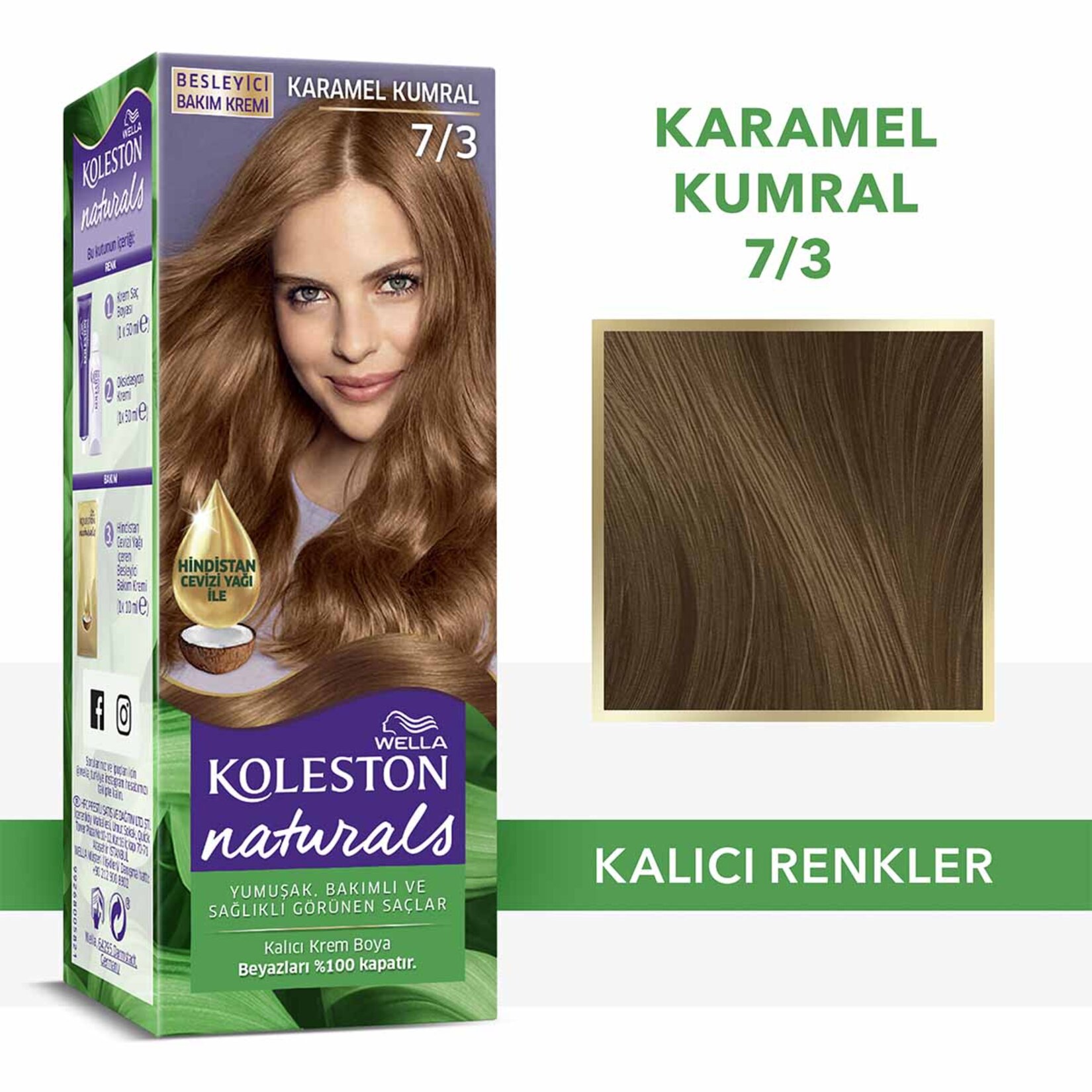 Koleston Naturals Saç Boyası 7/3 Karamel Kumral 110 Ml - Görsel 2