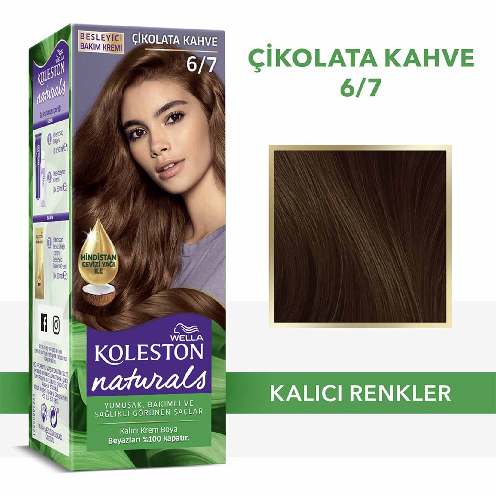 Koleston Naturals Saç Boyası 6/7 Çikolata Kahve 110 Ml - Görsel 2
