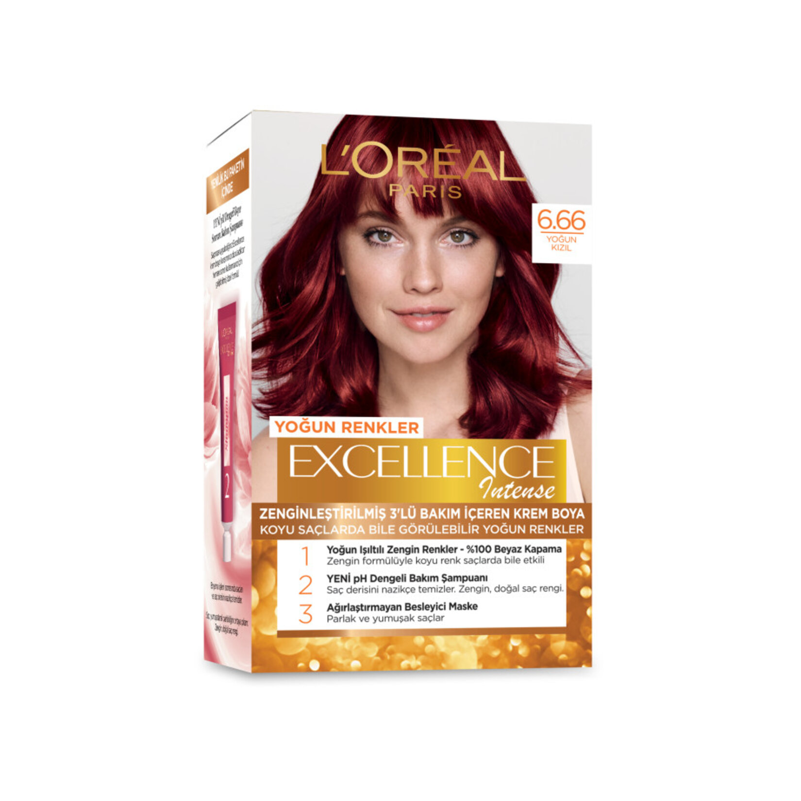 Excellence Intense Saç Boyası - 6.66 Yoğun Kızıl 192 Ml - Görsel 1
