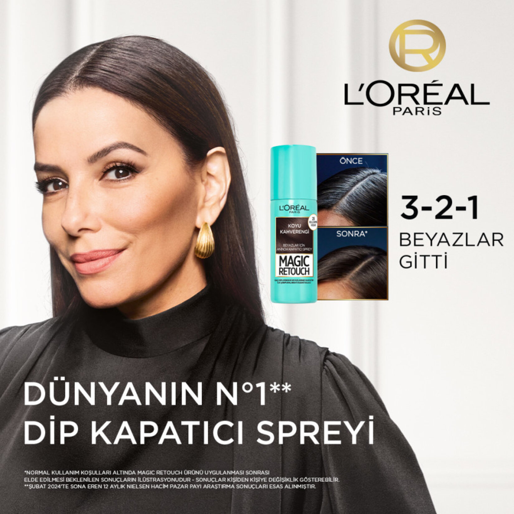 L'Oréal Paris Magic Retouch Beyaz Dipleri Kapatıcı Sprey - Koyu Kahverengi - Görsel 3