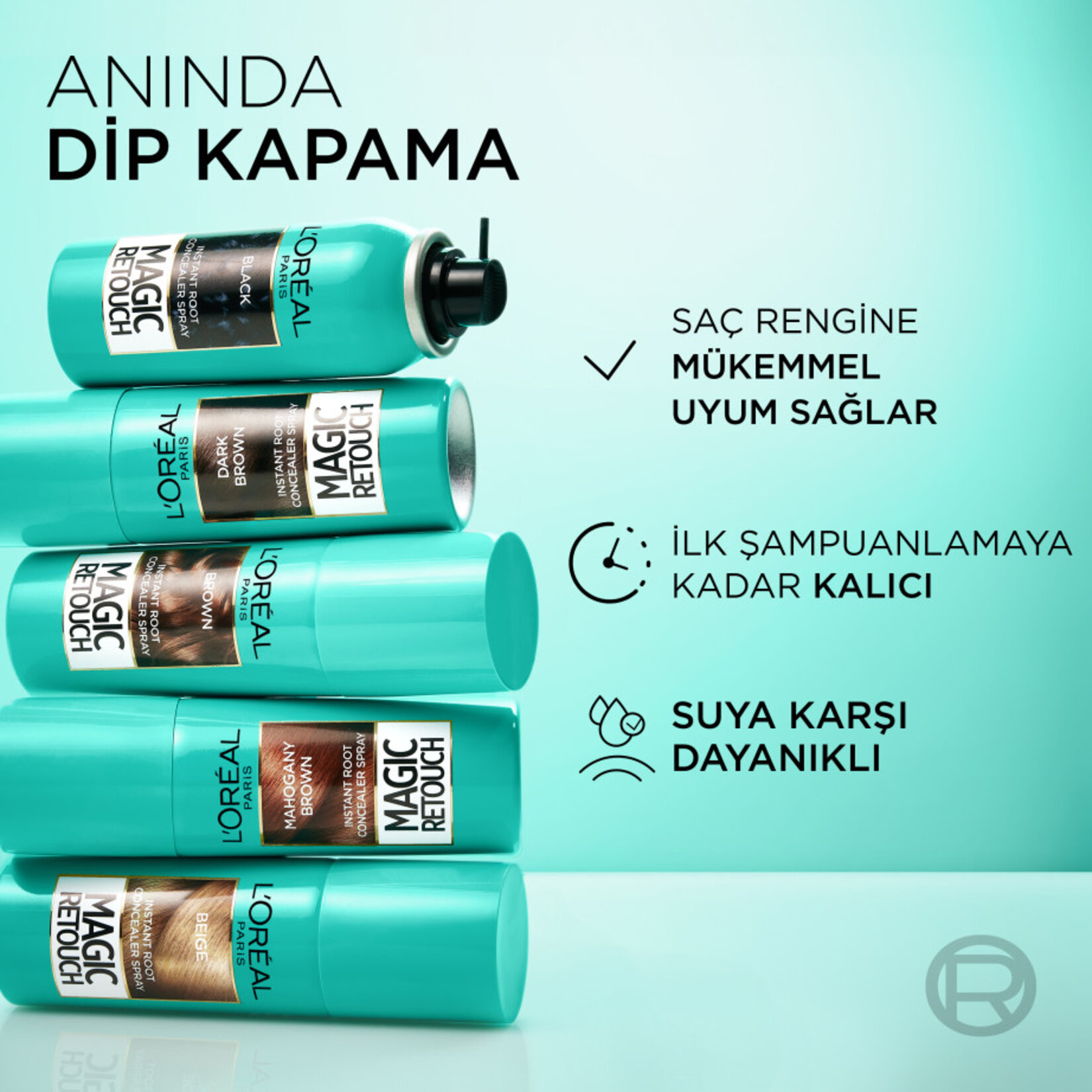 L'Oréal Paris Magic Retouch Beyaz Dipleri Kapatıcı Sprey - Koyu Kahverengi - Görsel 4