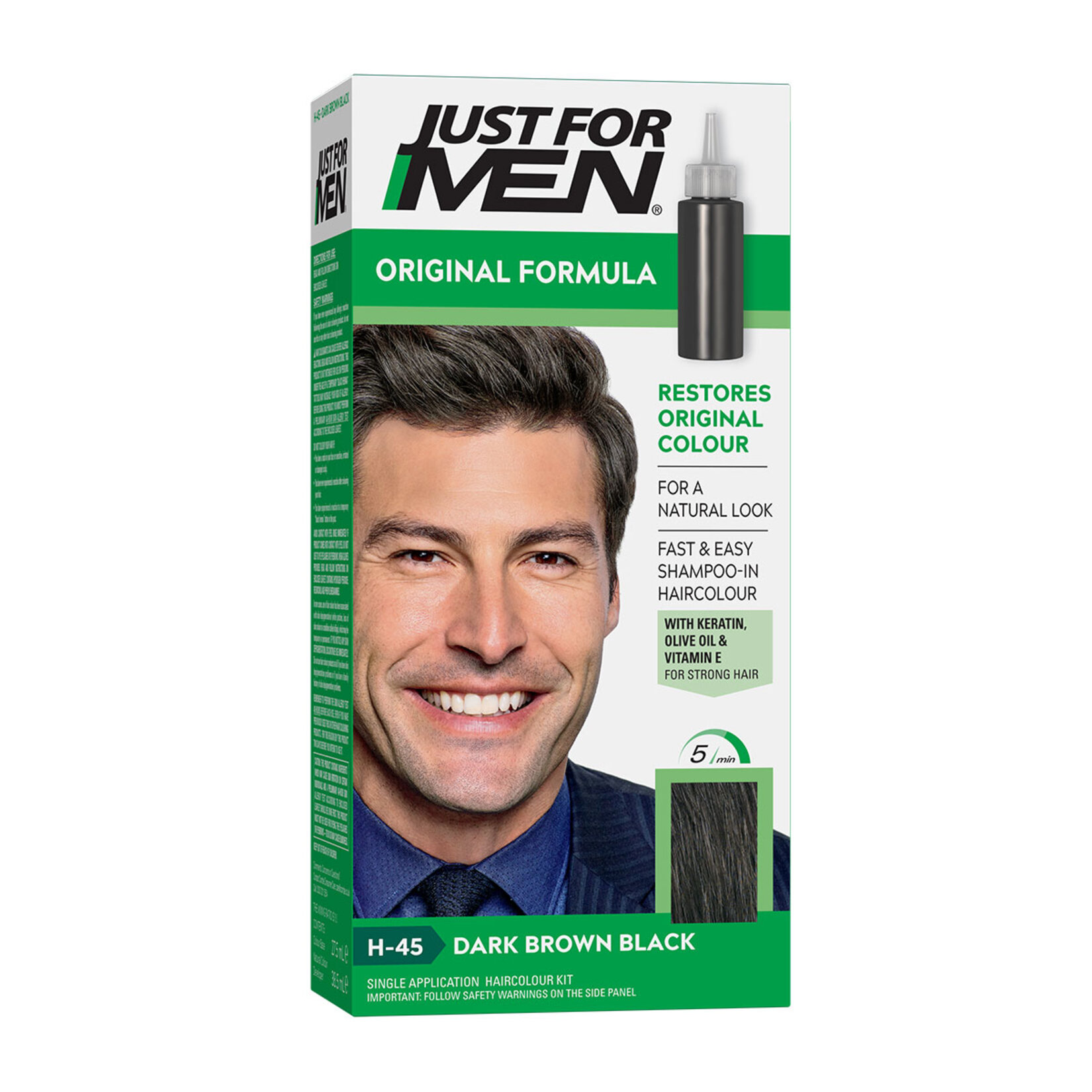 Just For Men Saç Boyası Koyu Kahve Siyah H-45 66 Ml