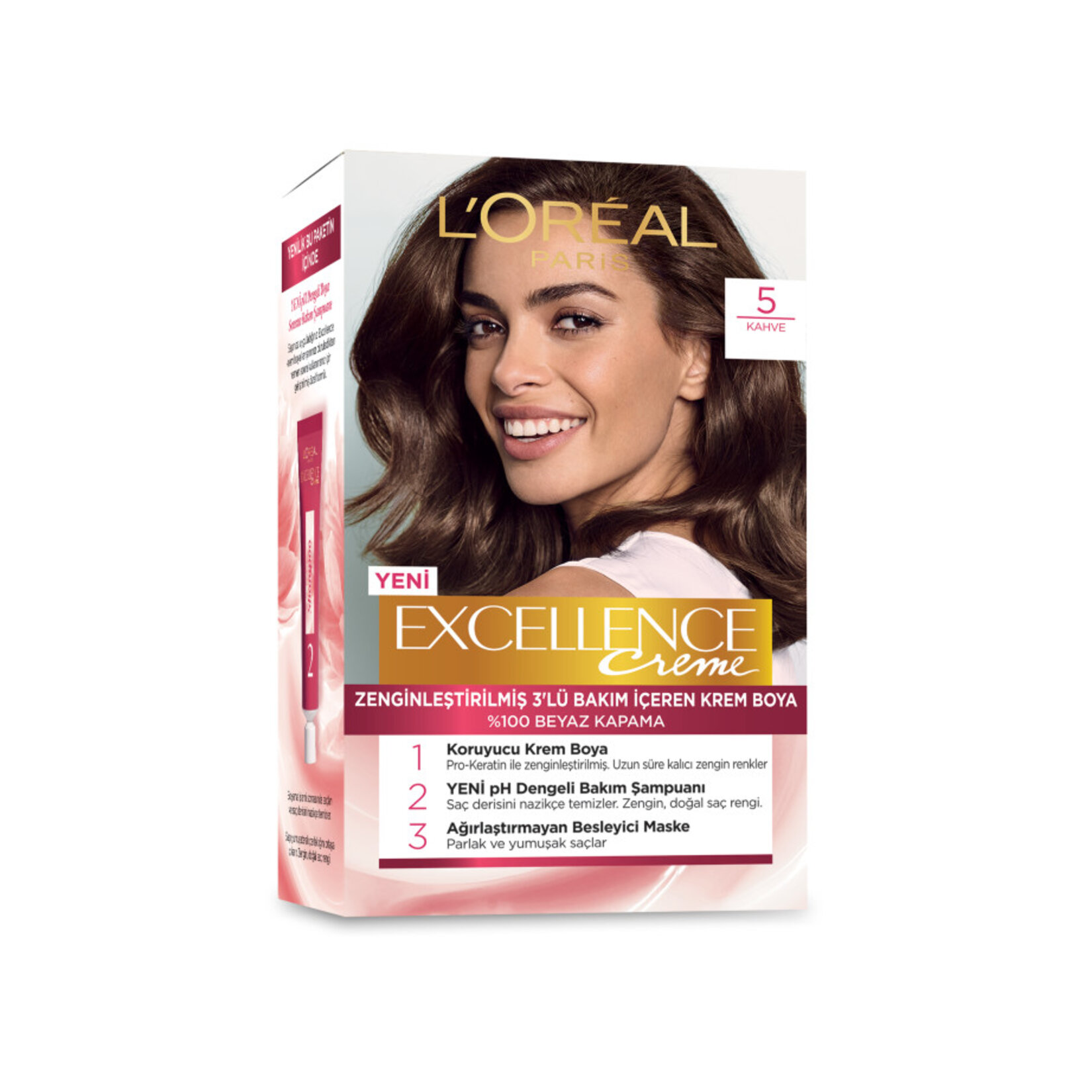 Excellence Creme Saç Boyası - 5 Kahve 192 Ml - Görsel 1