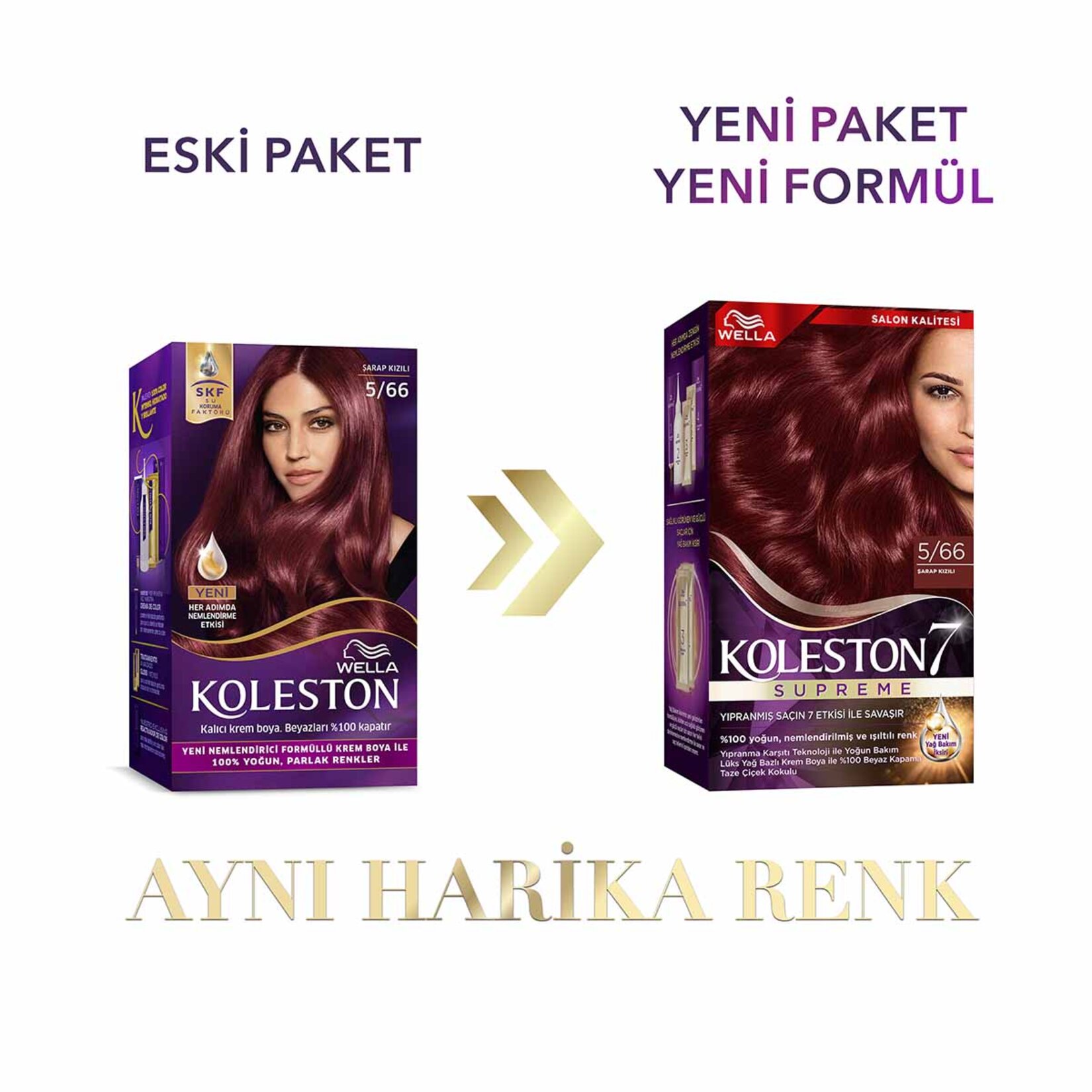 Koleston Supreme Saç Boyası 5/66 Şarap Kızılı 135 Ml - Görsel 3