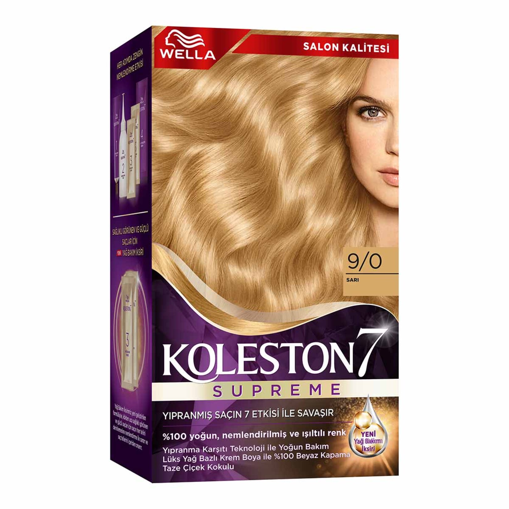 Koleston Supreme Saç Boyası 9/0 Sarı 135 Ml - Görsel 1