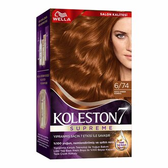 Koleston Supreme Saç Boyası 6/74 Koyu Amber Kumral 135 Ml