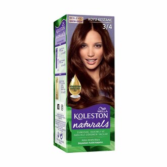 Koleston Naturals Saç Boyası 3/4 Koyu Kestane 135 Ml