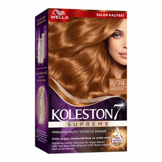 Koleston Supreme Saç Boyası 8/74 Gizemli Kahve 135 Ml