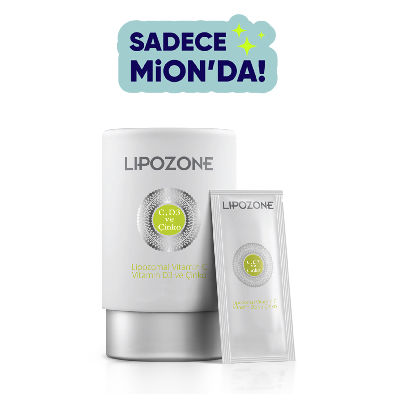 Lipozone Vitamin C+ Vitamin D3 + Çinko 10 Şase - Görsel 1