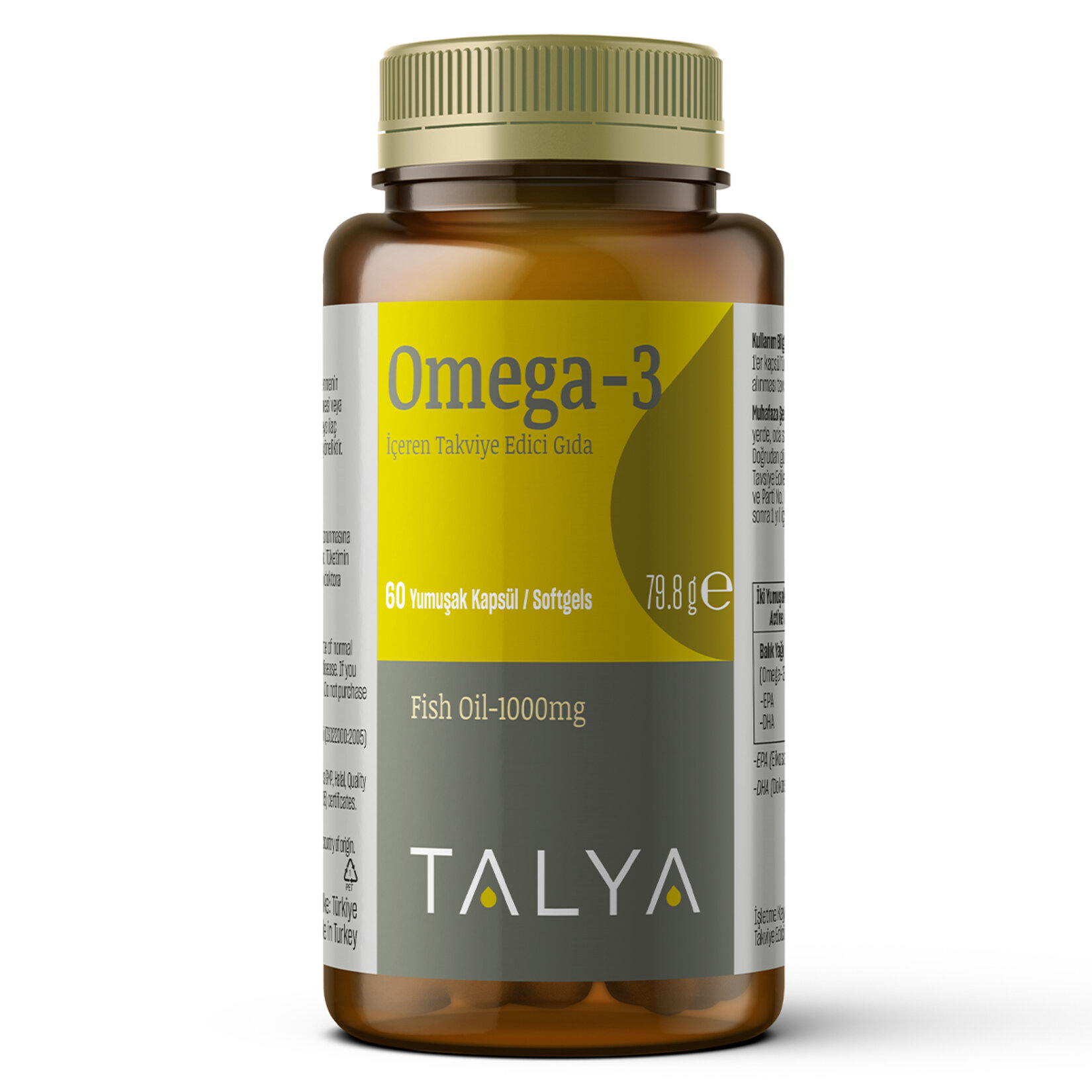 Talya Omega 3 1000 Mg 60 Kapsül Softgel 79.8 G