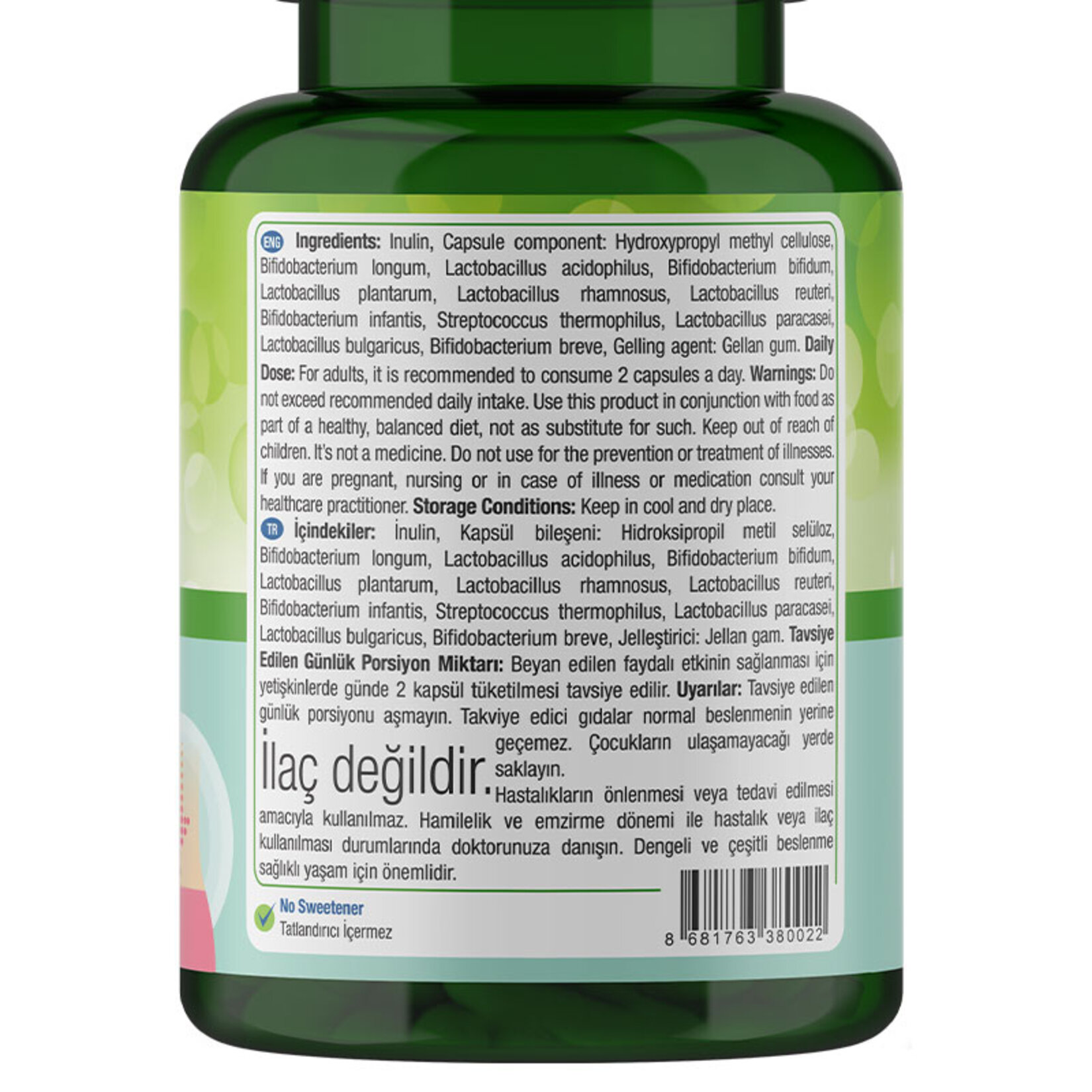 Nature's Supreme Probiotic 5B 30 Kapsül - Görsel 3
