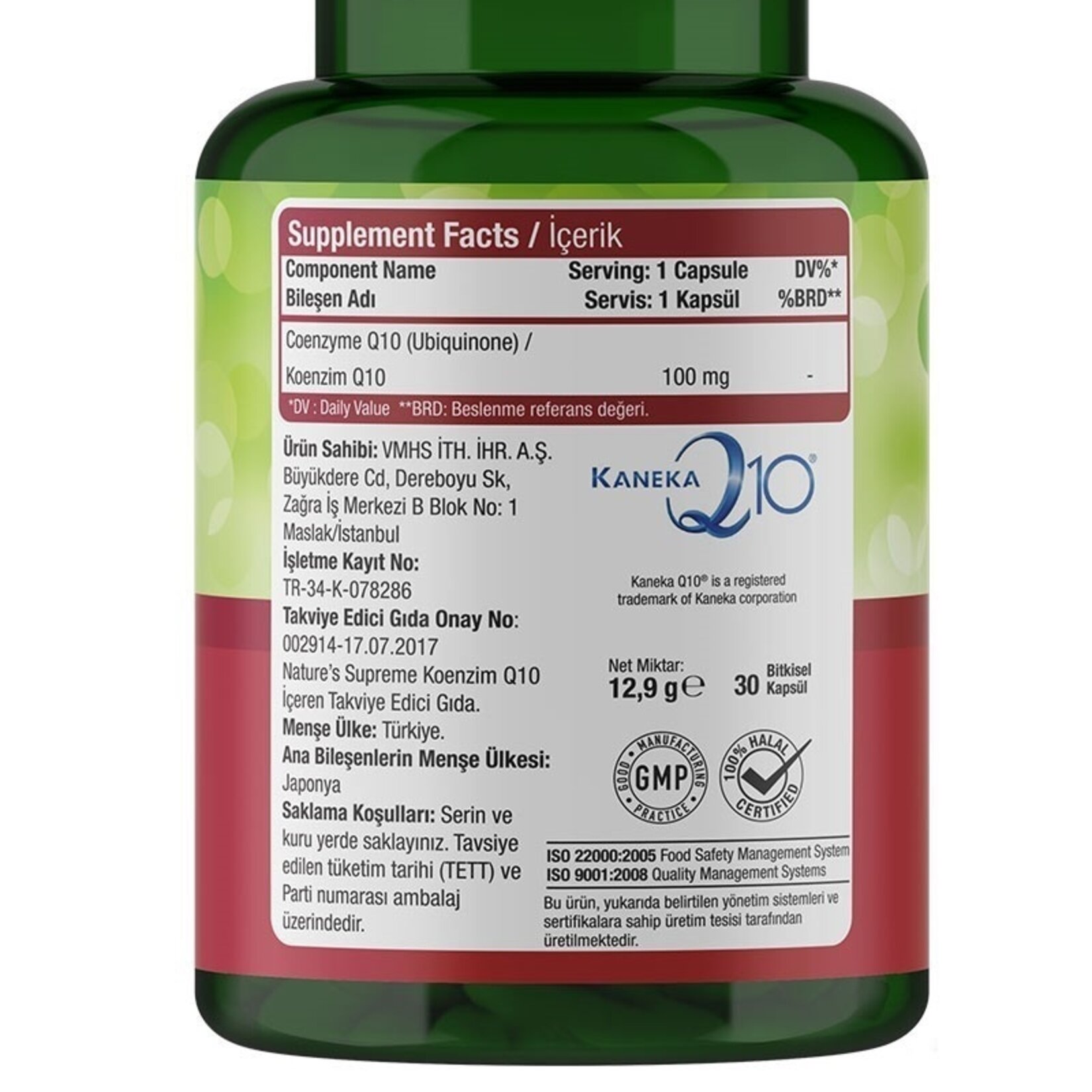 Nature's Supreme Coenzyme Q10 30 Tablet - Görsel 3