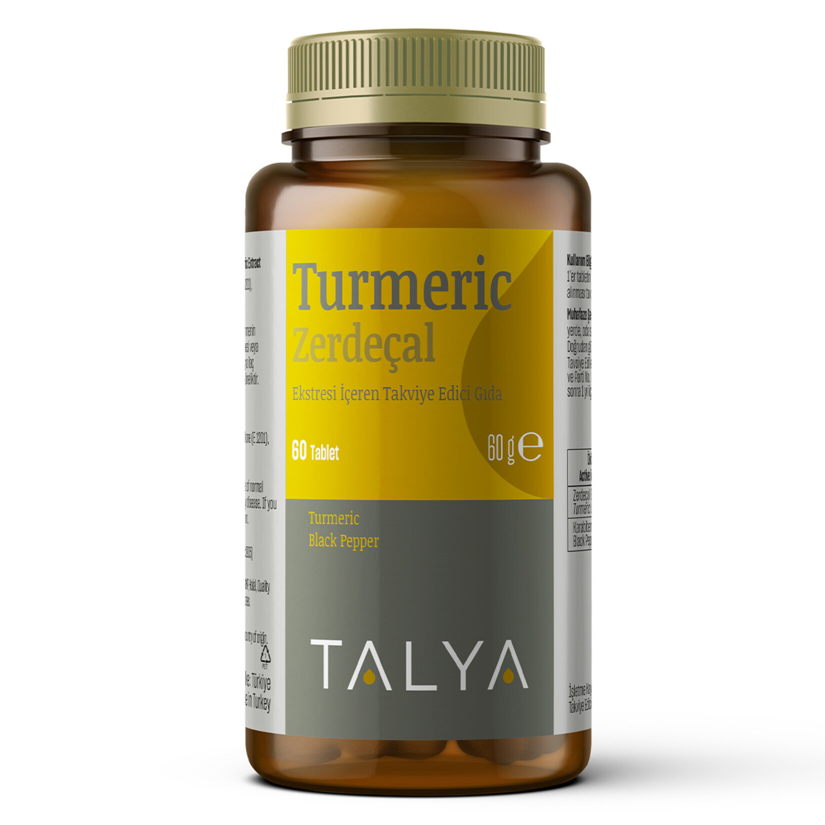 Talya Zerdeçal Eks. İçeren Takviye Edici Gıda 60 Tablet 60g