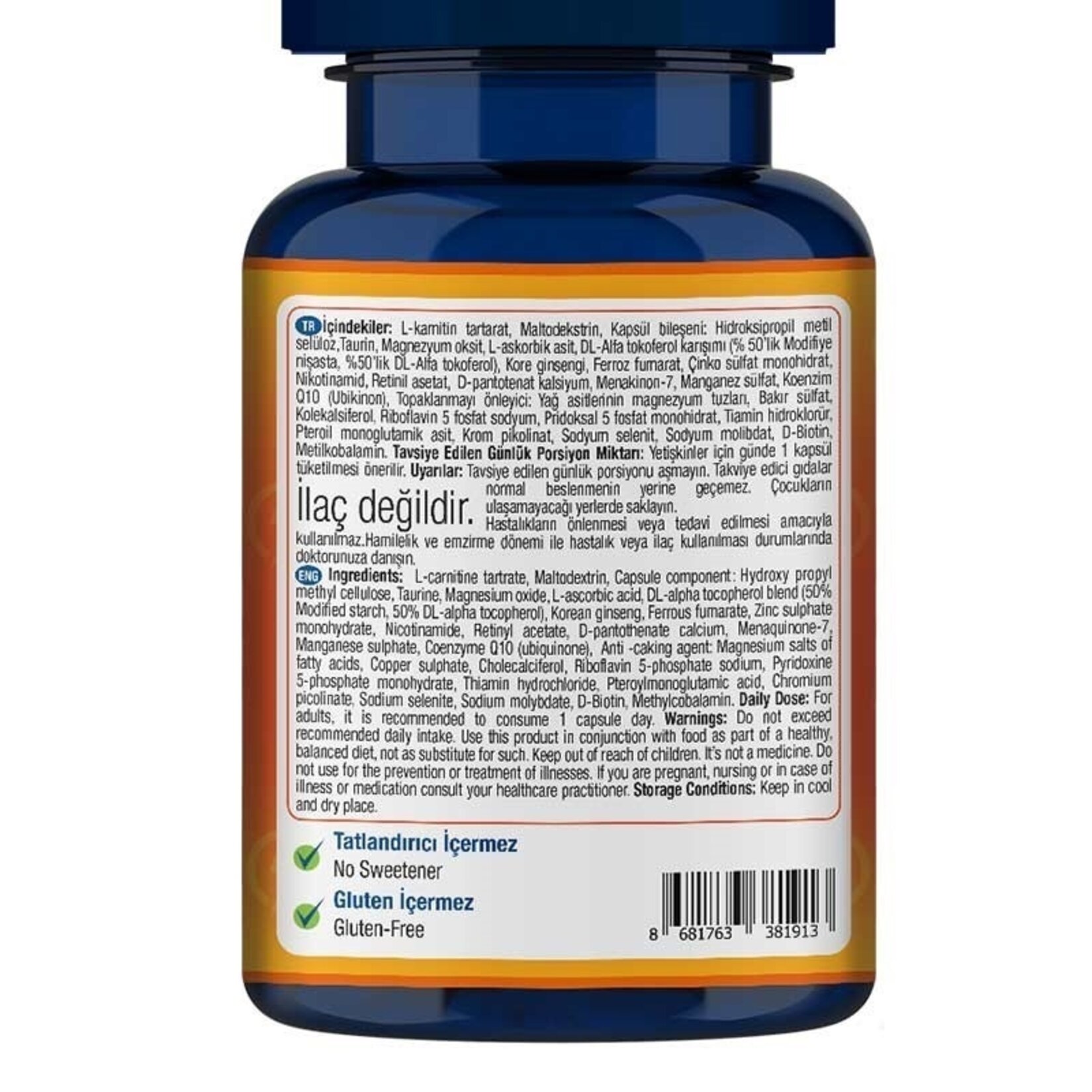 One Up Multivitamin 30 Bitkisel Kapsül - Görsel 3