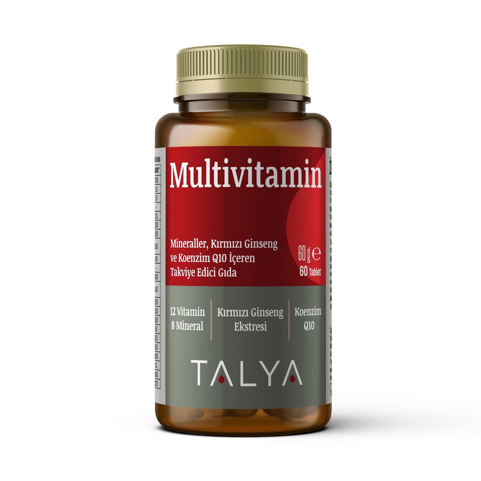 Talya Multivitamin Takviye Edici Gıda 60 Tablet
