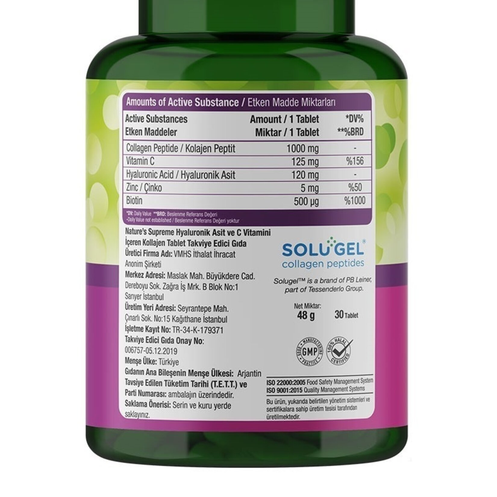 Natures Supreme Beauty Collagen 30 Tablet - Görsel 3