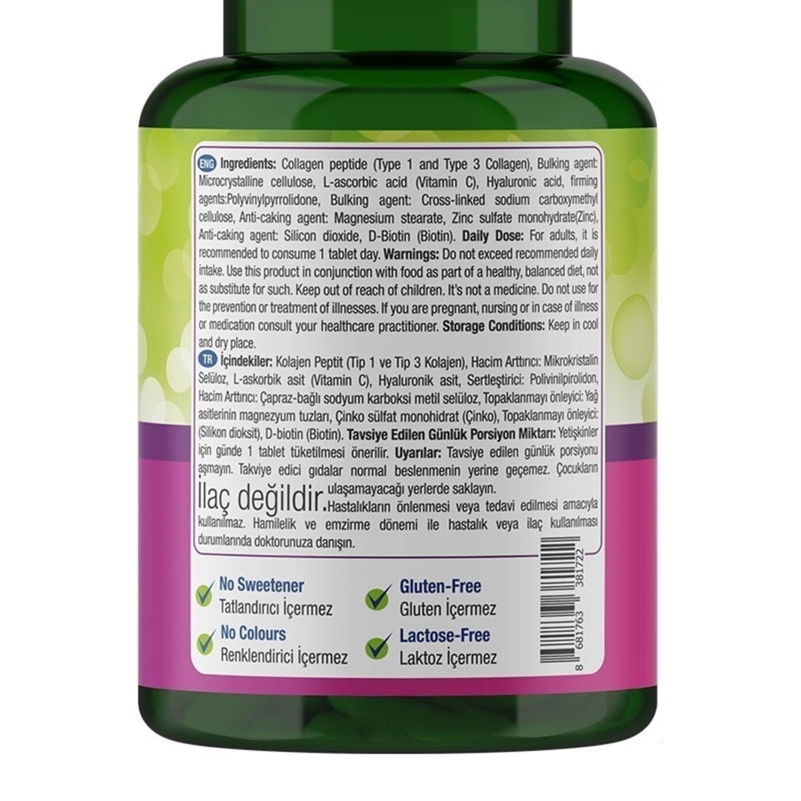 Natures Supreme Beauty Collagen 30 Tablet - Görsel 2