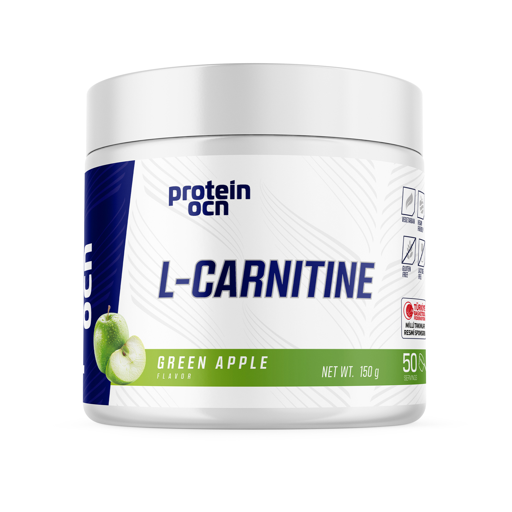 ProteinOcean L-Carnitine Green Apple 150 G - Görsel 1