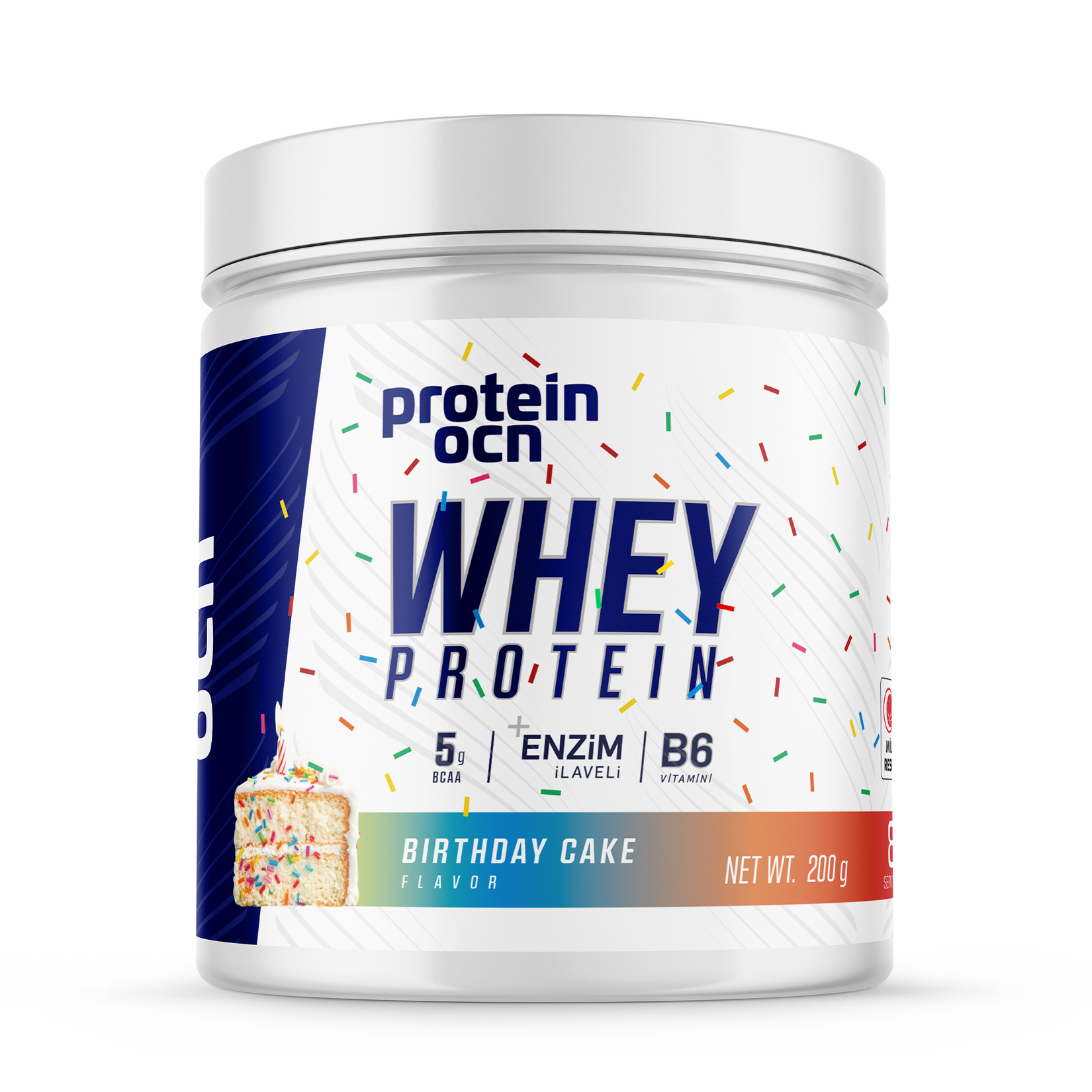 ProteinOcean Whey Protein Birthday Cake Flavor 200 G - Görsel 1