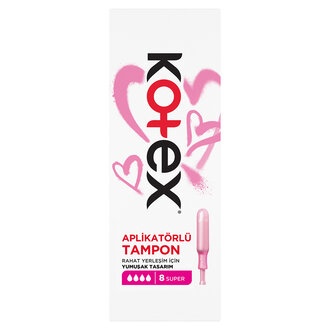 Kotex Aplikatörlü Tampon Süper 8'li