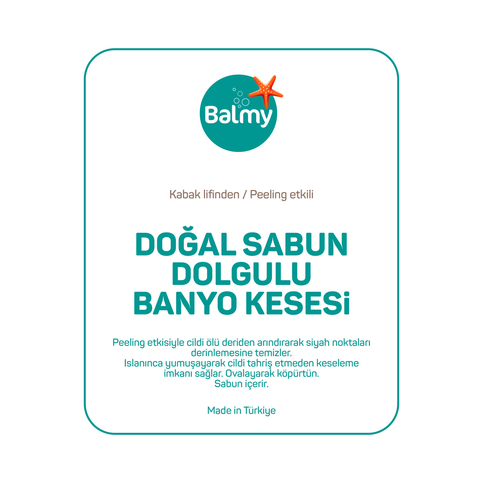 Balmy Sabun Dolgulu Banyo Kesesi Menekşe Adaçayı - Görsel 3
