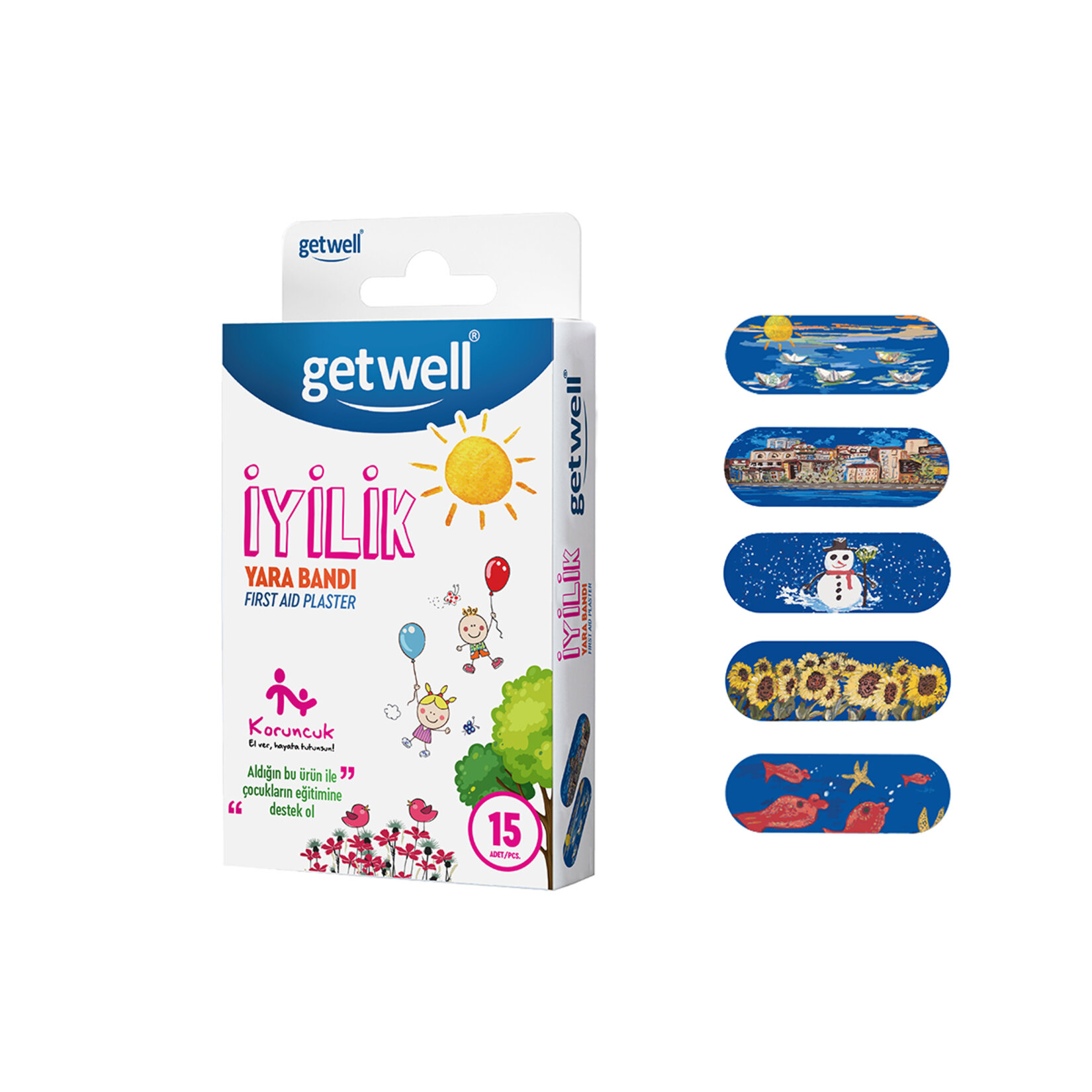Getwell İyilik Yara Bandı 15'li