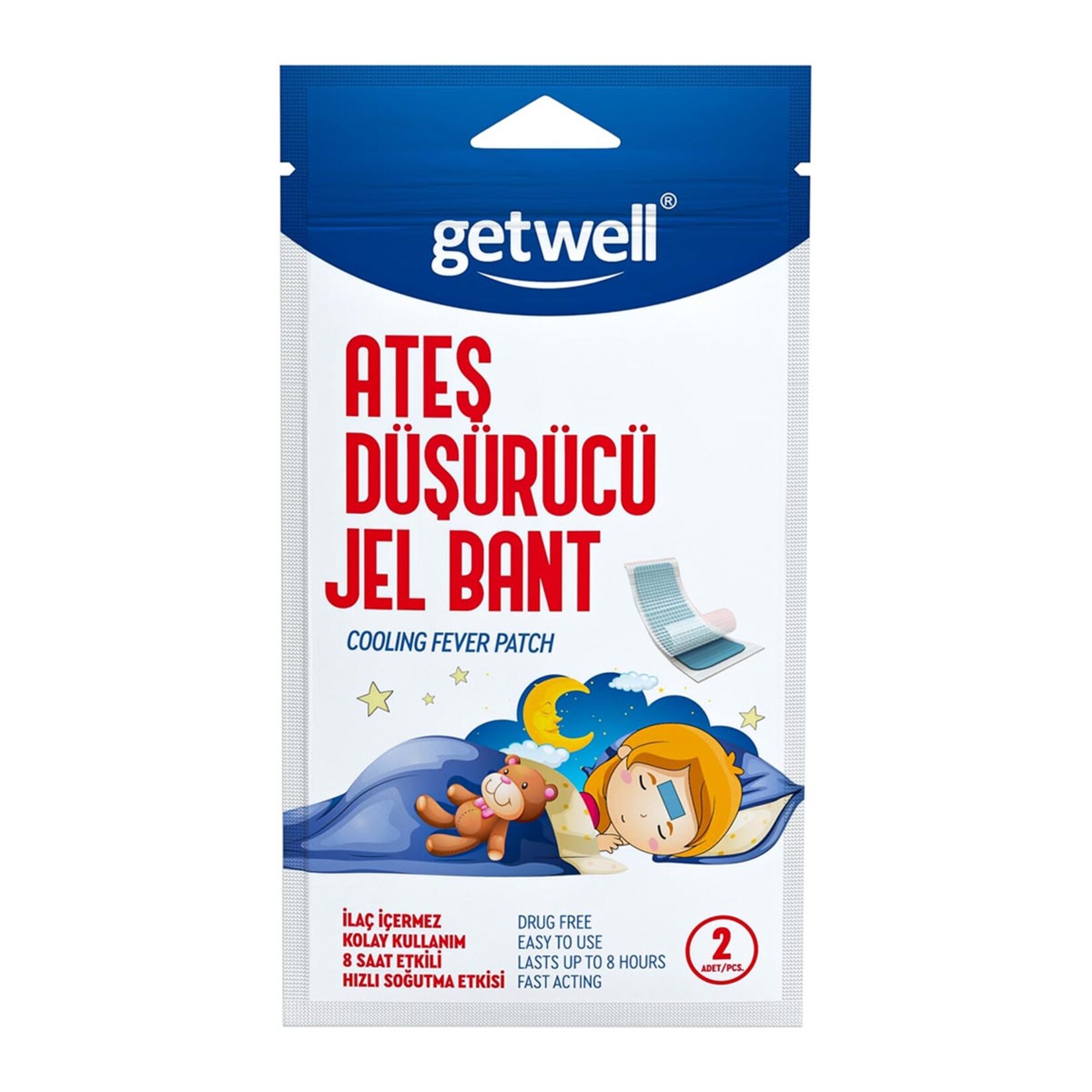 Getwell Ateş Düşürücü Bant 2'li