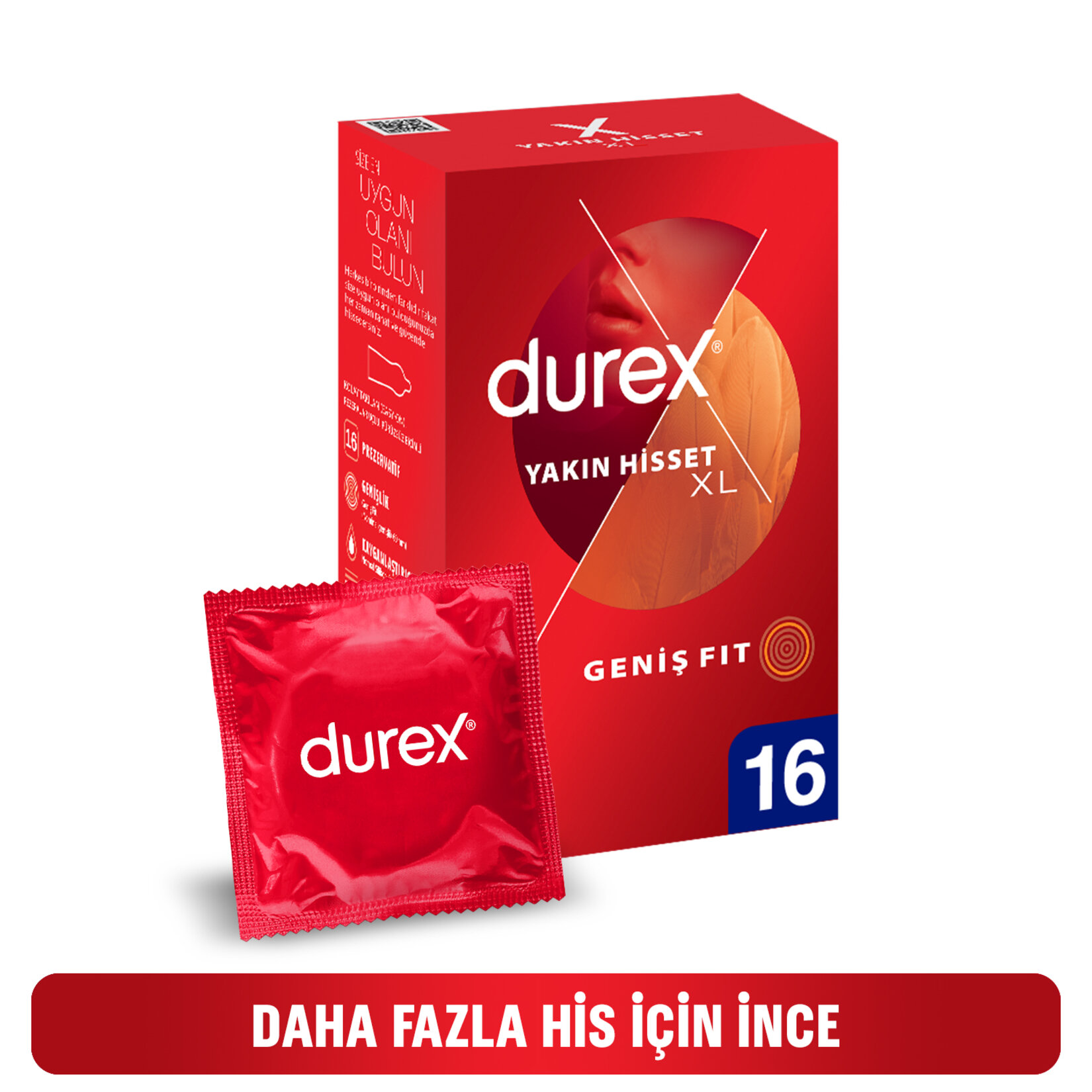 Durex Yakın Hisset XL Prezervatif 16'lı - Görsel 2