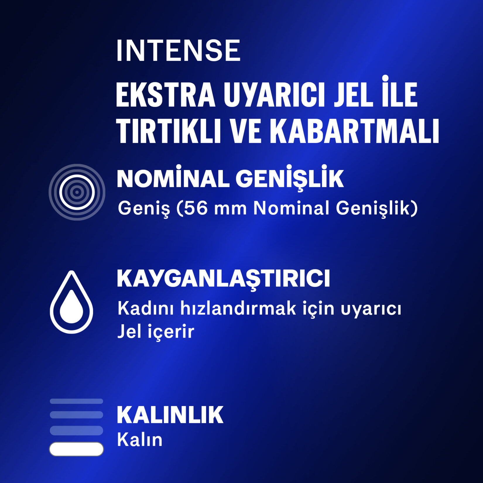Durex Intense Uyarıcı Jelli ve Tırtıklı Prezervatif 10'lu - Görsel 3