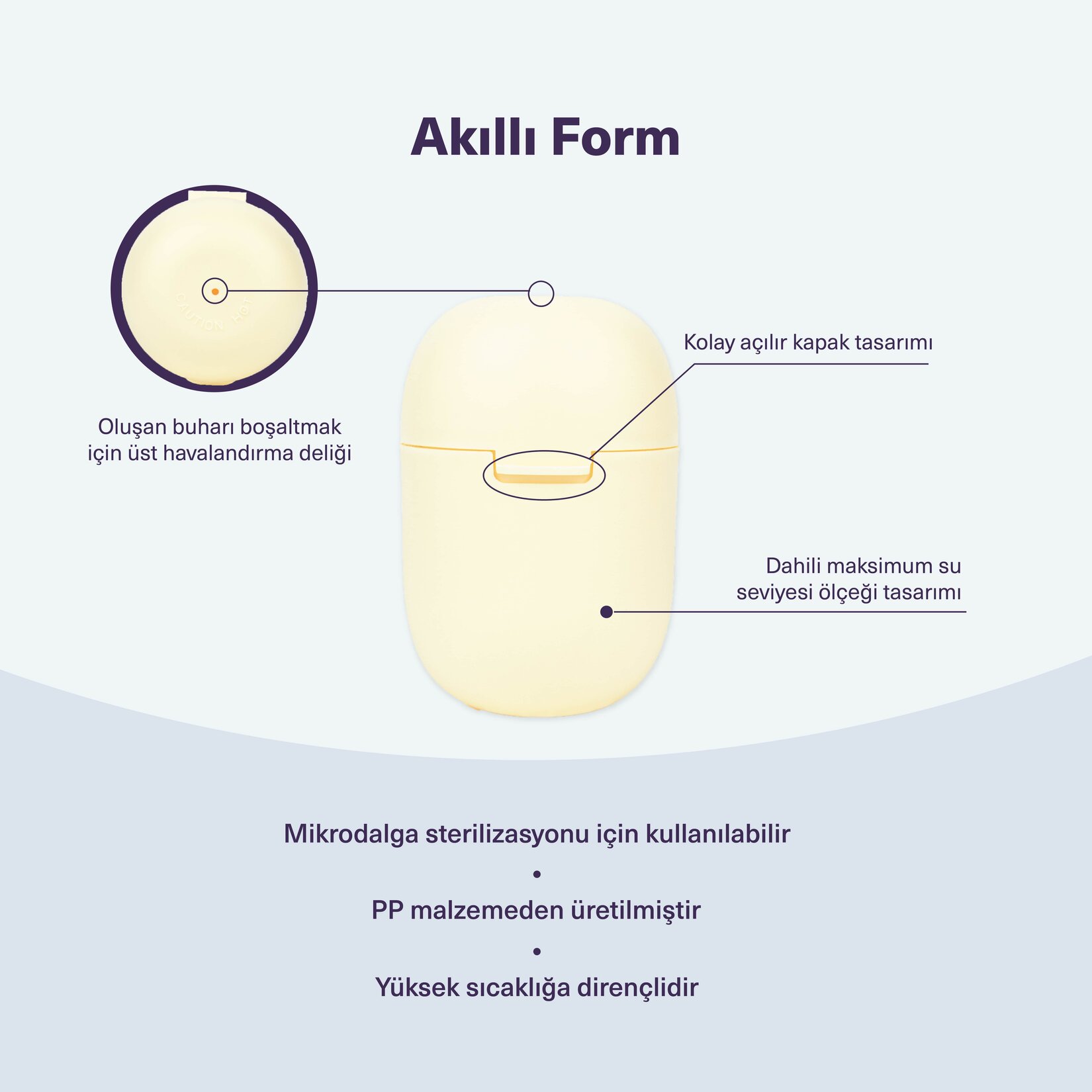 irie Mikrodalga Uyumlu Sterilizasyon Kabı - Görsel 2