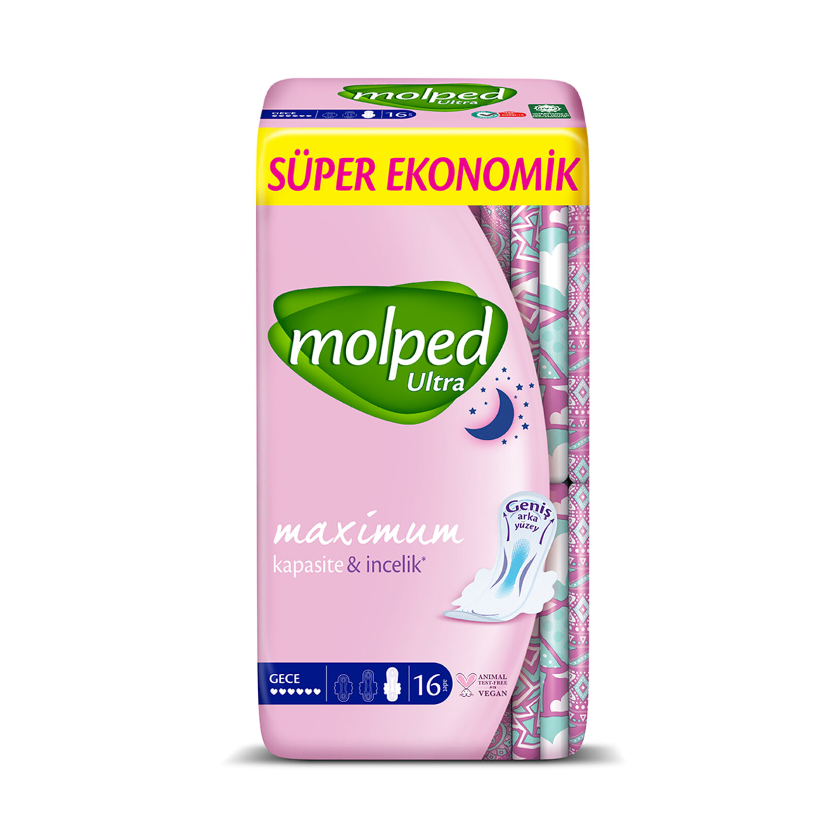 Molped Ultra Gece Hijyenik Ped 16'li