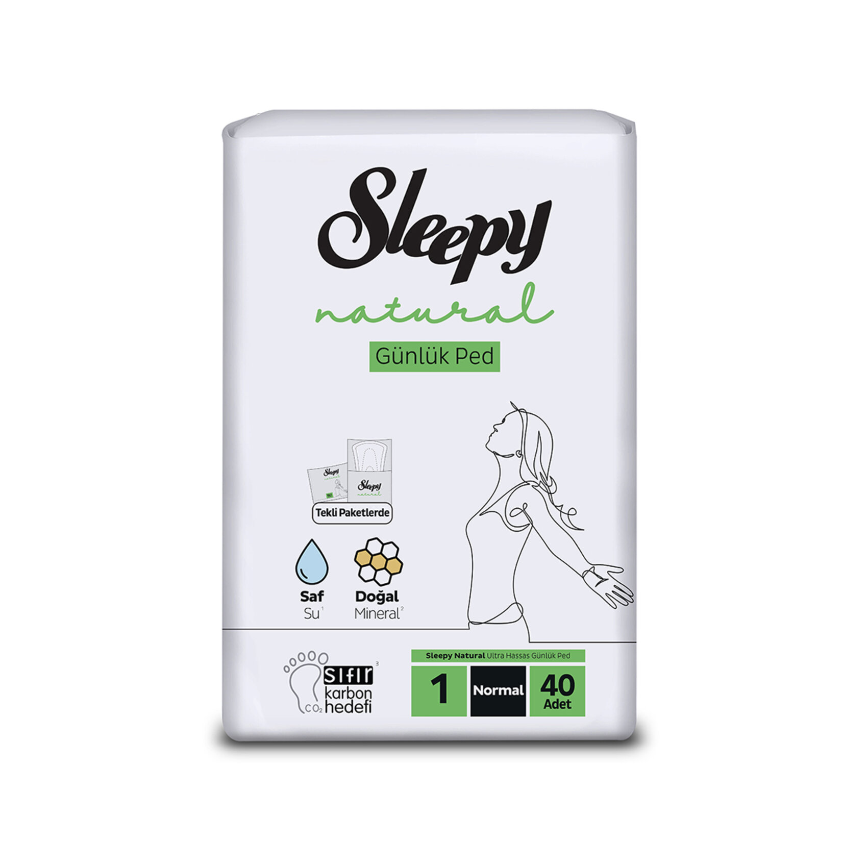 Sleepy Natural Günlük Ped Süper Normal 40'lı