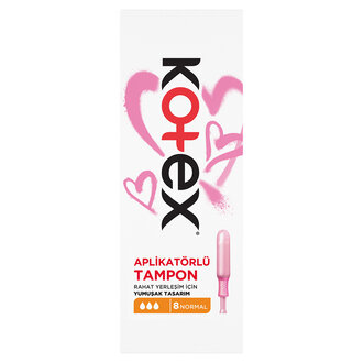 Kotex Aplikatörlü Tampon Normal 8'li