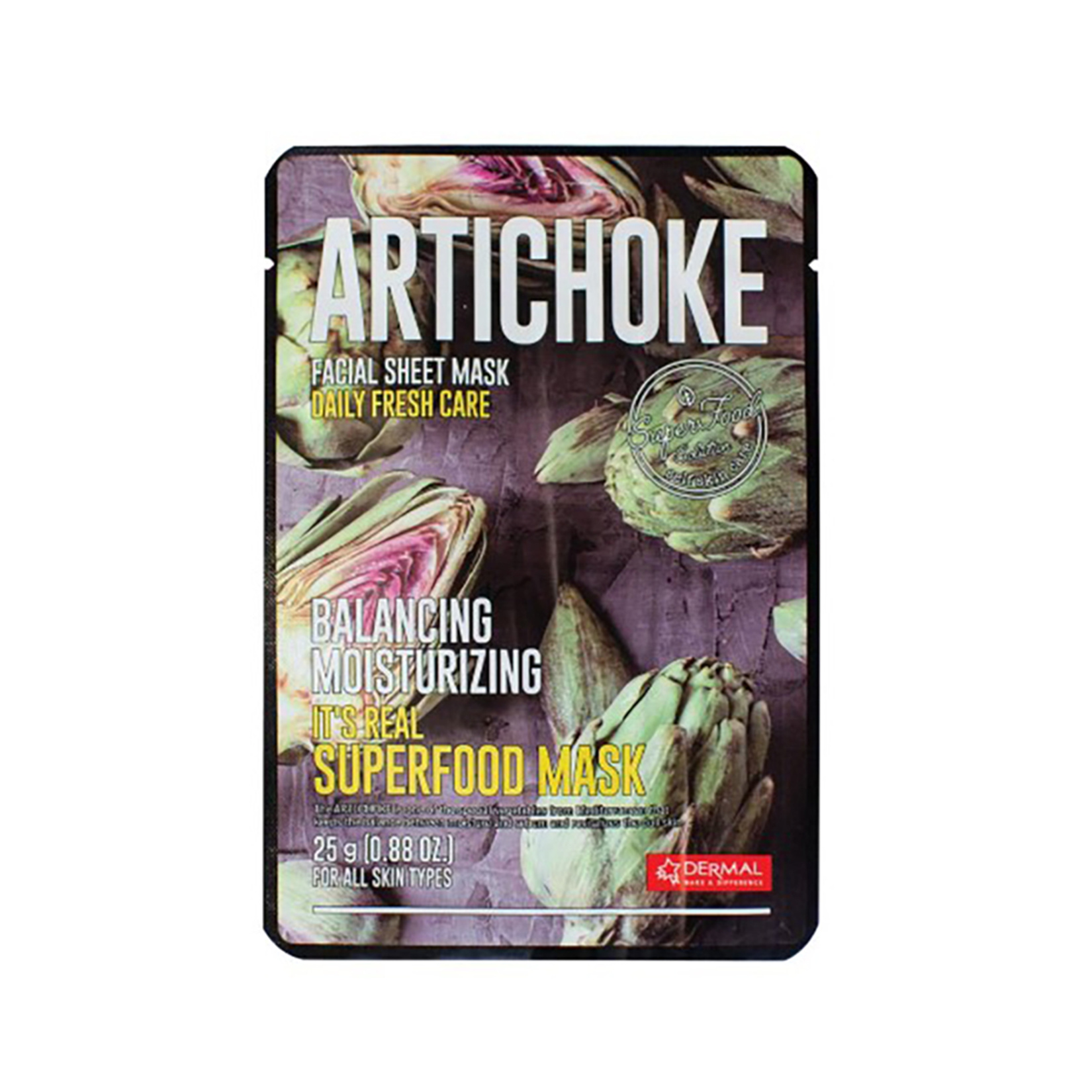 Dermal Dengeleyici & Nemlendirici Enginar Maskesi 25G