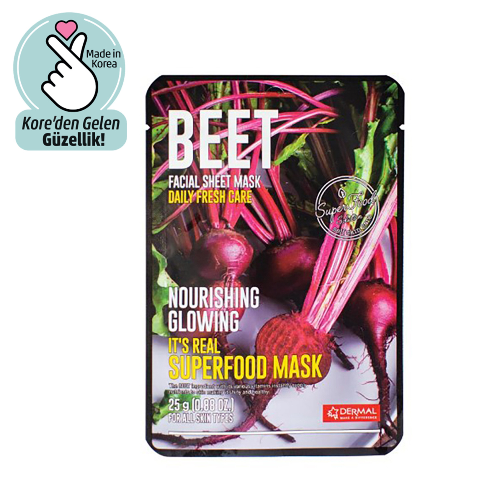 Dermal Besleyici & Canlandırıcı Pancar Maskesi 25G