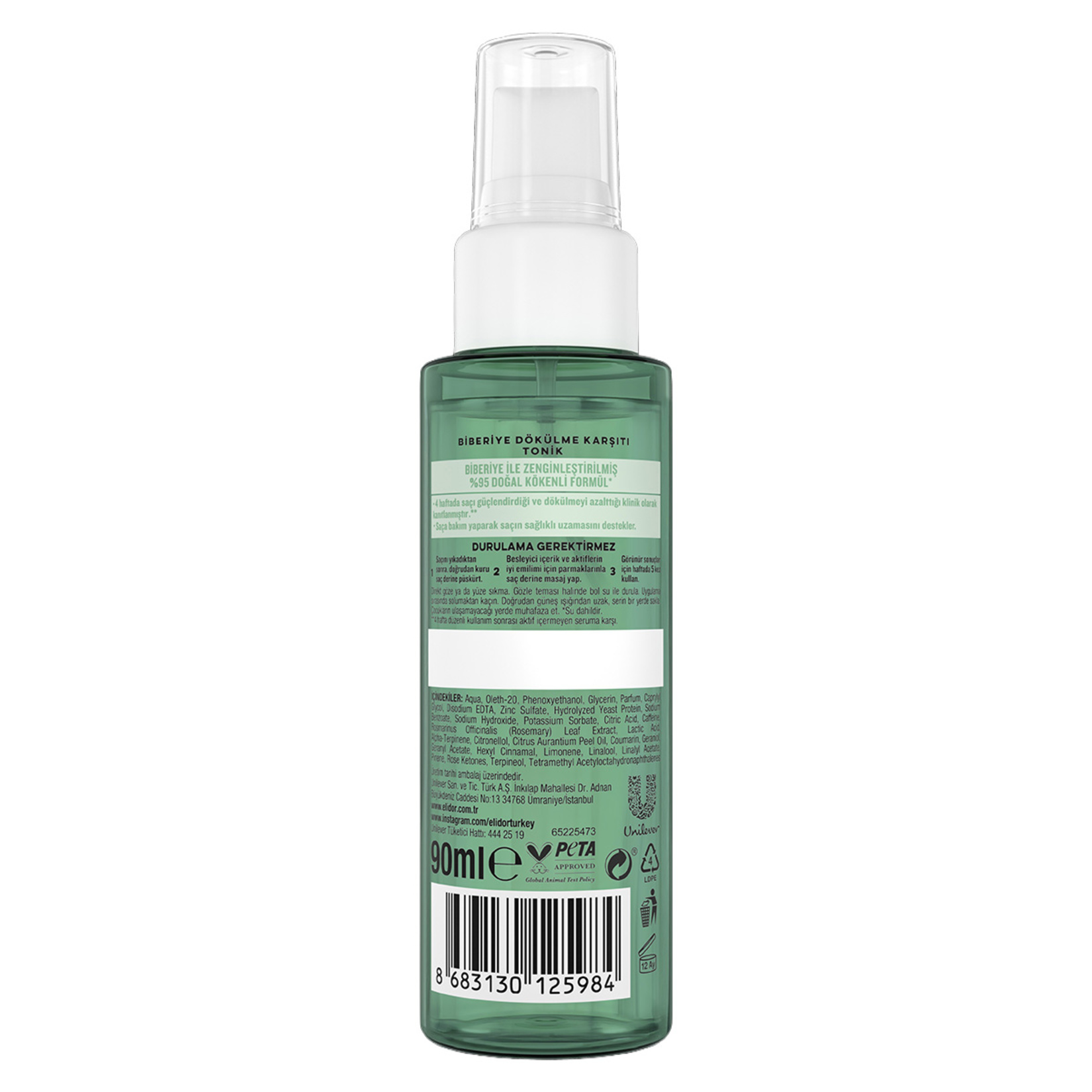 Elidor Biberiye Dökülme Karşıtı Tonik 90 Ml - Görsel 2