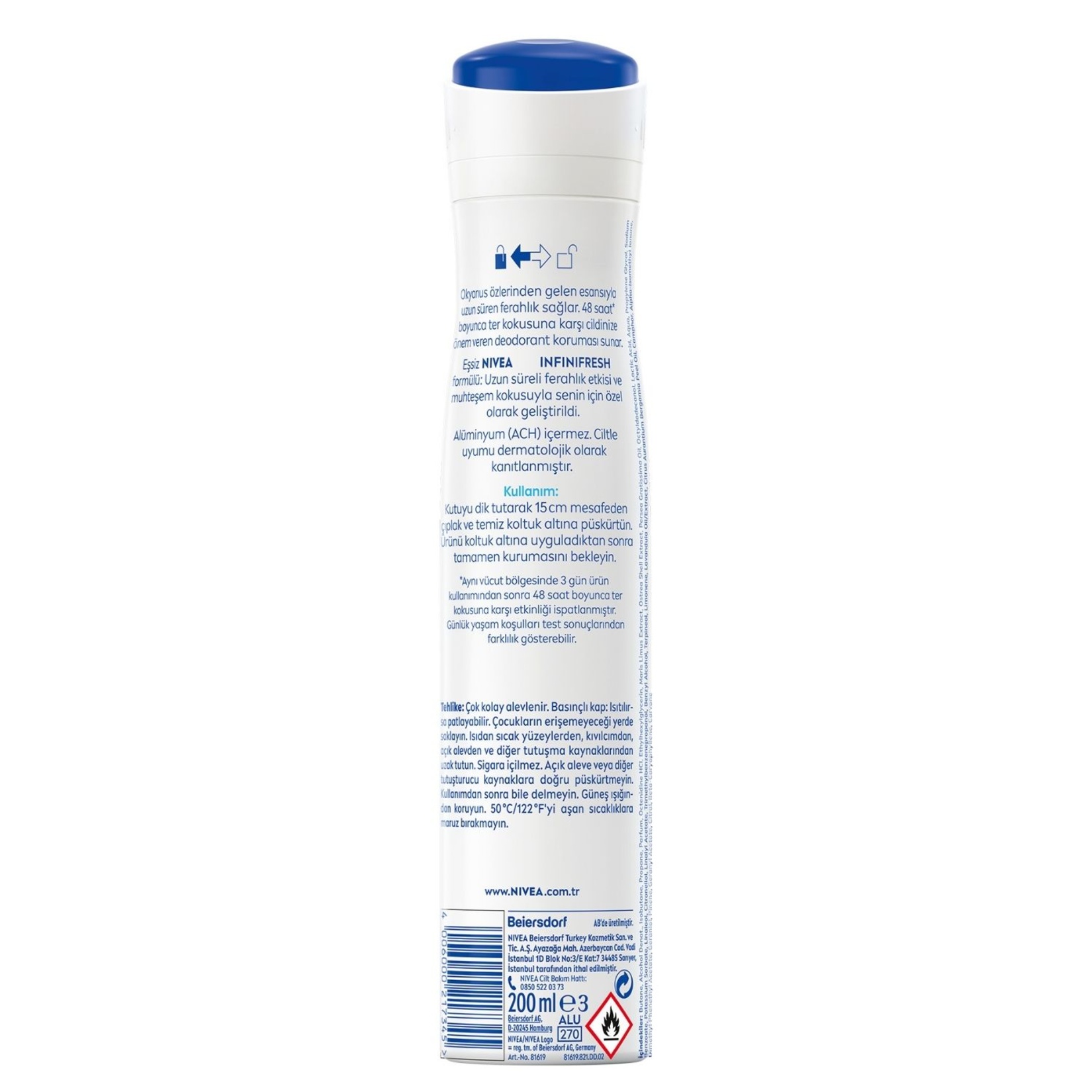 Nivea Fresh Natural Kadın Sprey Deodorant 200 Ml - Görsel 2