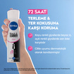 NIVEA Kadın Sprey Deodorant Black&White Invisible Clear 150 Ml - Görsel 3