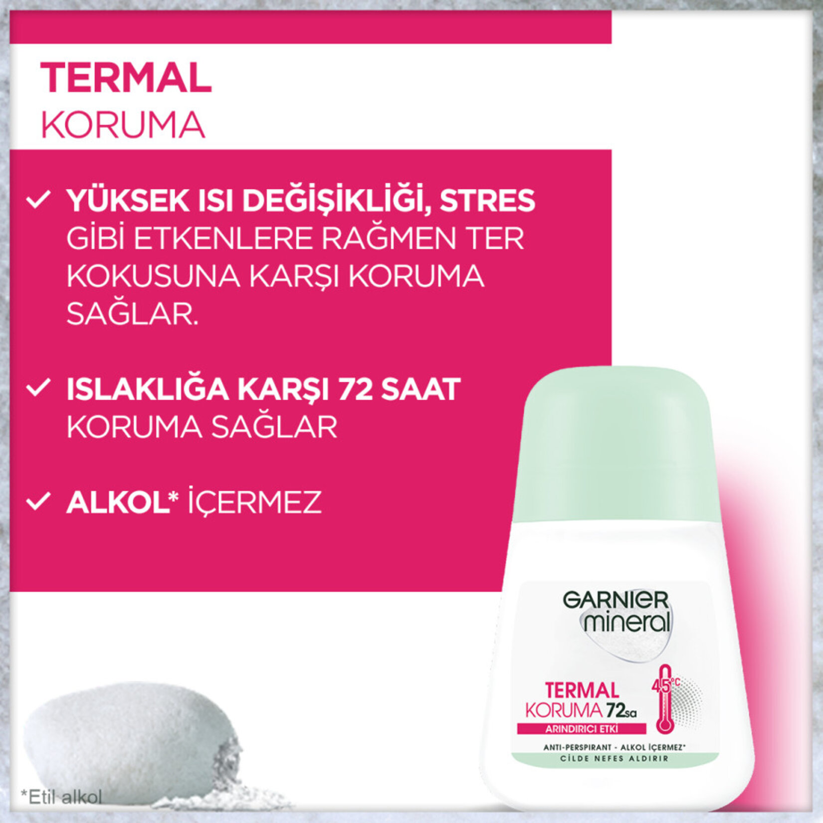 Garnier Mineral Termal Koruma Roll-On Deodorant - Görsel 5