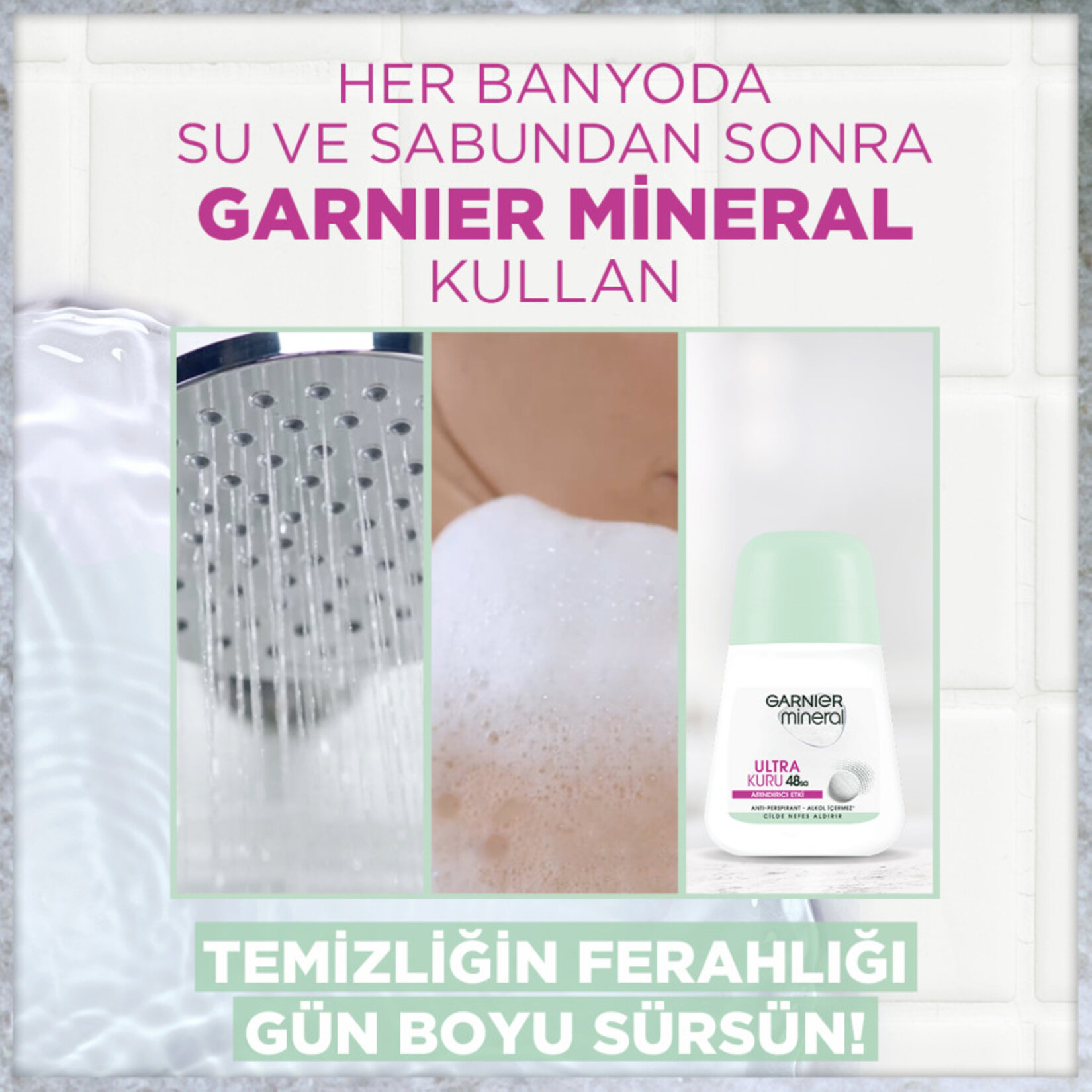 Garnier Mineral Ultra Kuru Roll-On Deodorant - Görsel 4
