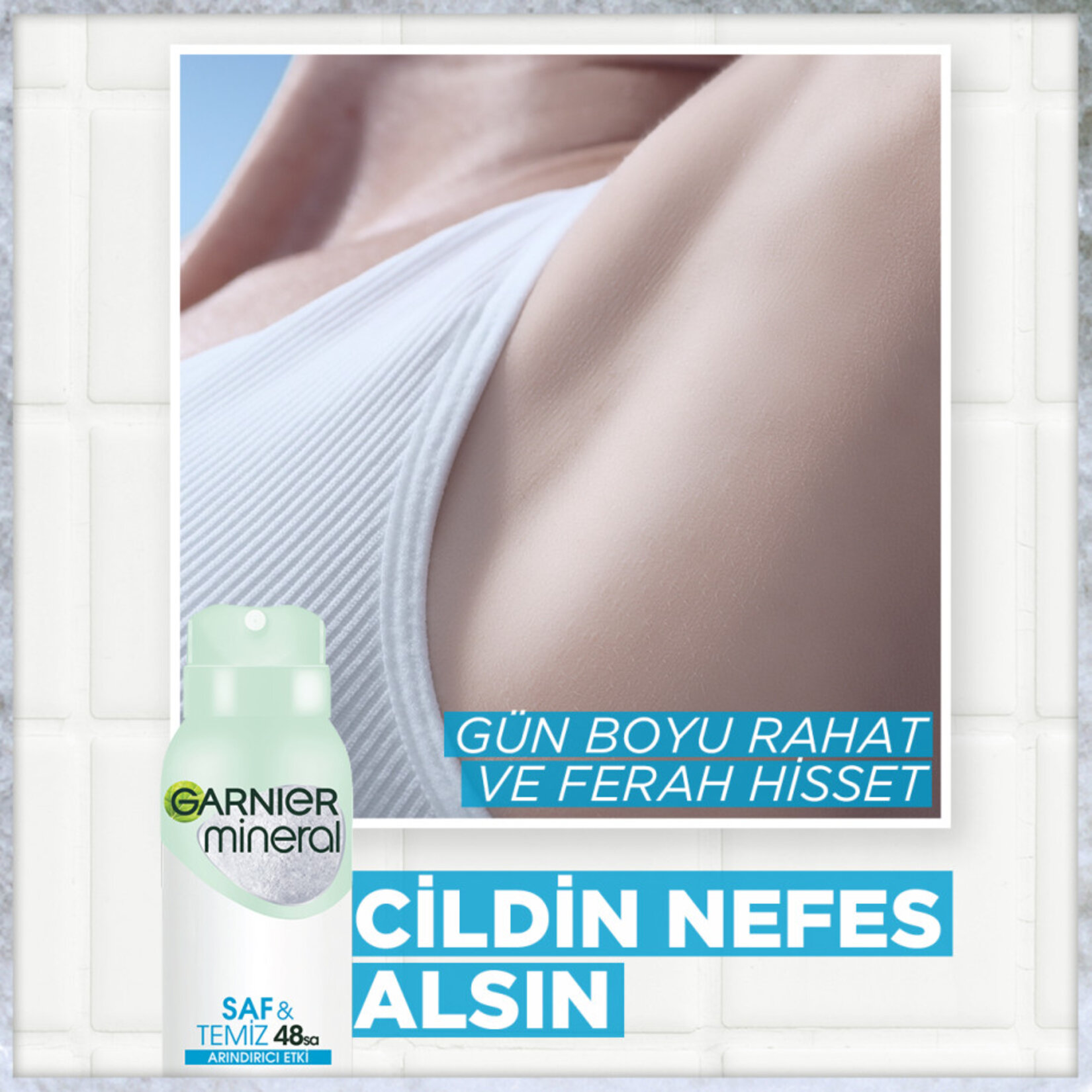 Garnier Mineral Saf&Temiz Sprey Deodorant - Görsel 3