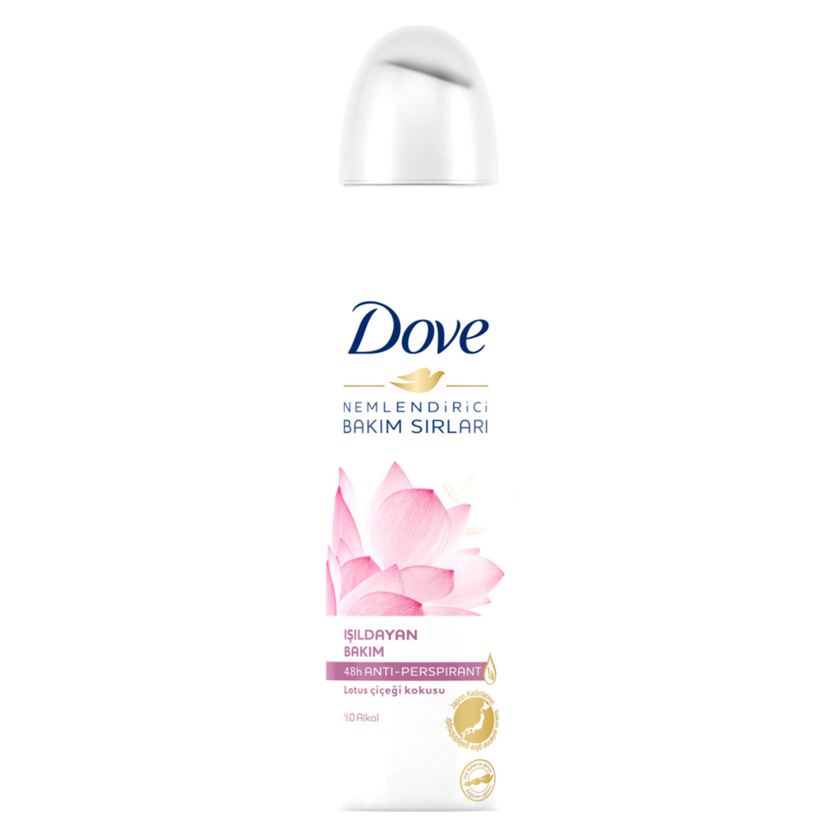 Dove Kadın Sprey Deodorant Nemlendirici Bakım Lotus Çiçeği 150 Ml - Görsel 1