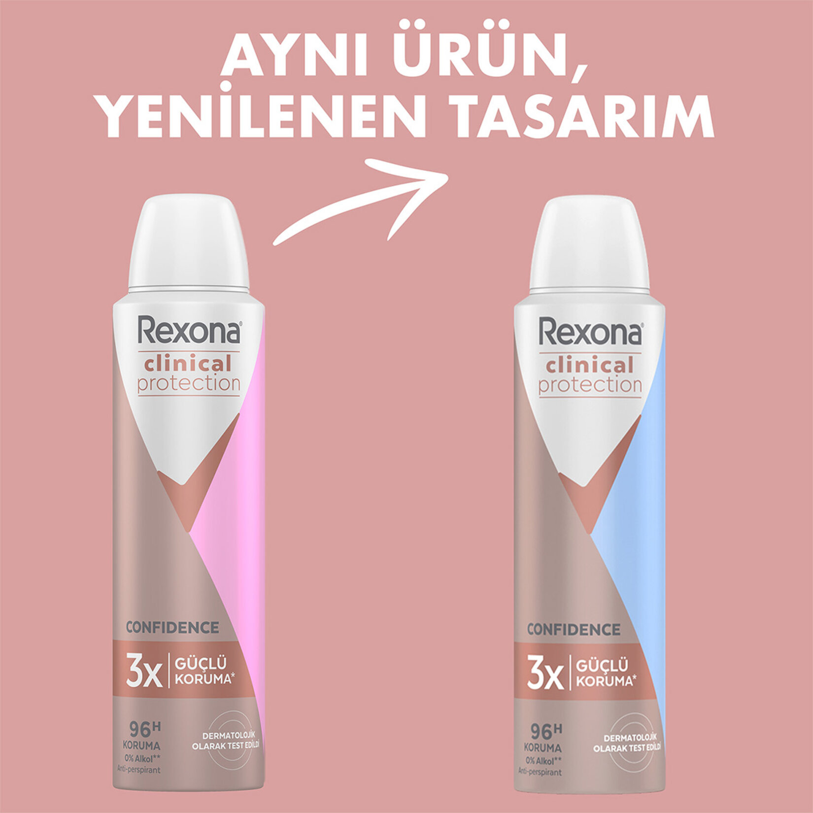 Rexona Clinical Protection Kadın Sprey Deodorant Confidence 96 Saat Koruma 150 ml - Görsel 5