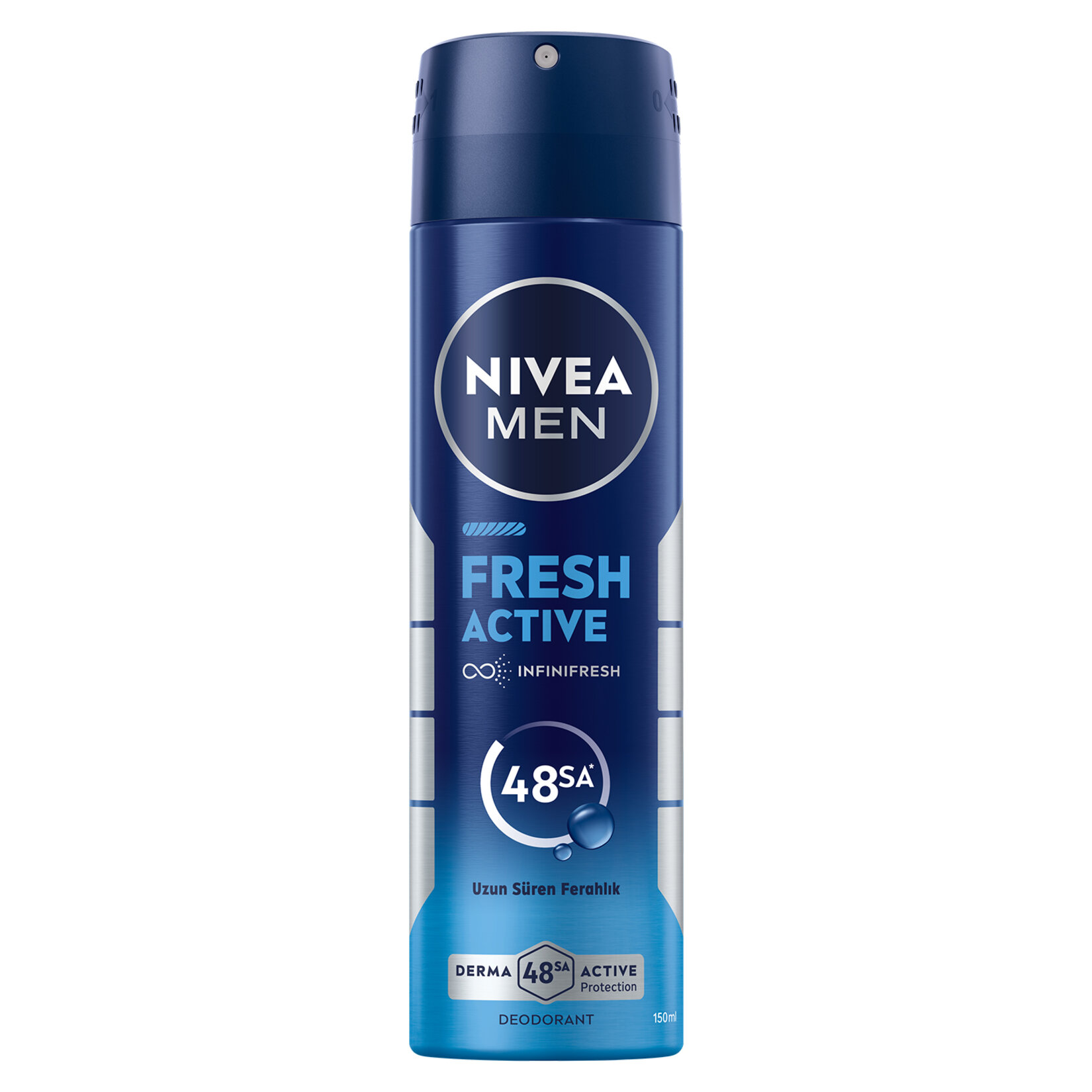 NIVEA MEN Erkek Sprey Deodorant Fresh Active 150 ml - Görsel 1