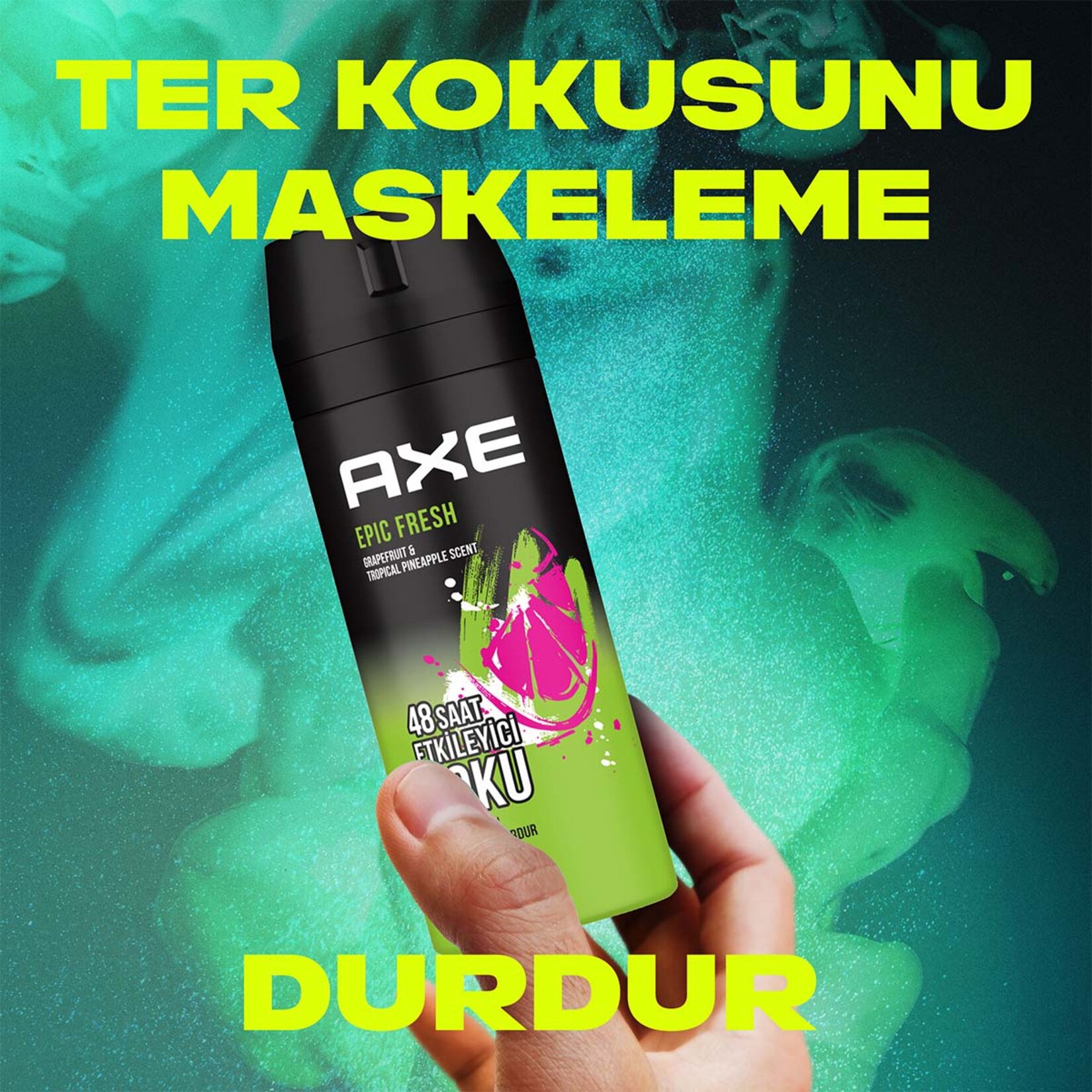 Axe Erkek Deodorant & Bodyspray Epic Fresh 48 Saat Etkileyici Koku 150 ML - Görsel 3