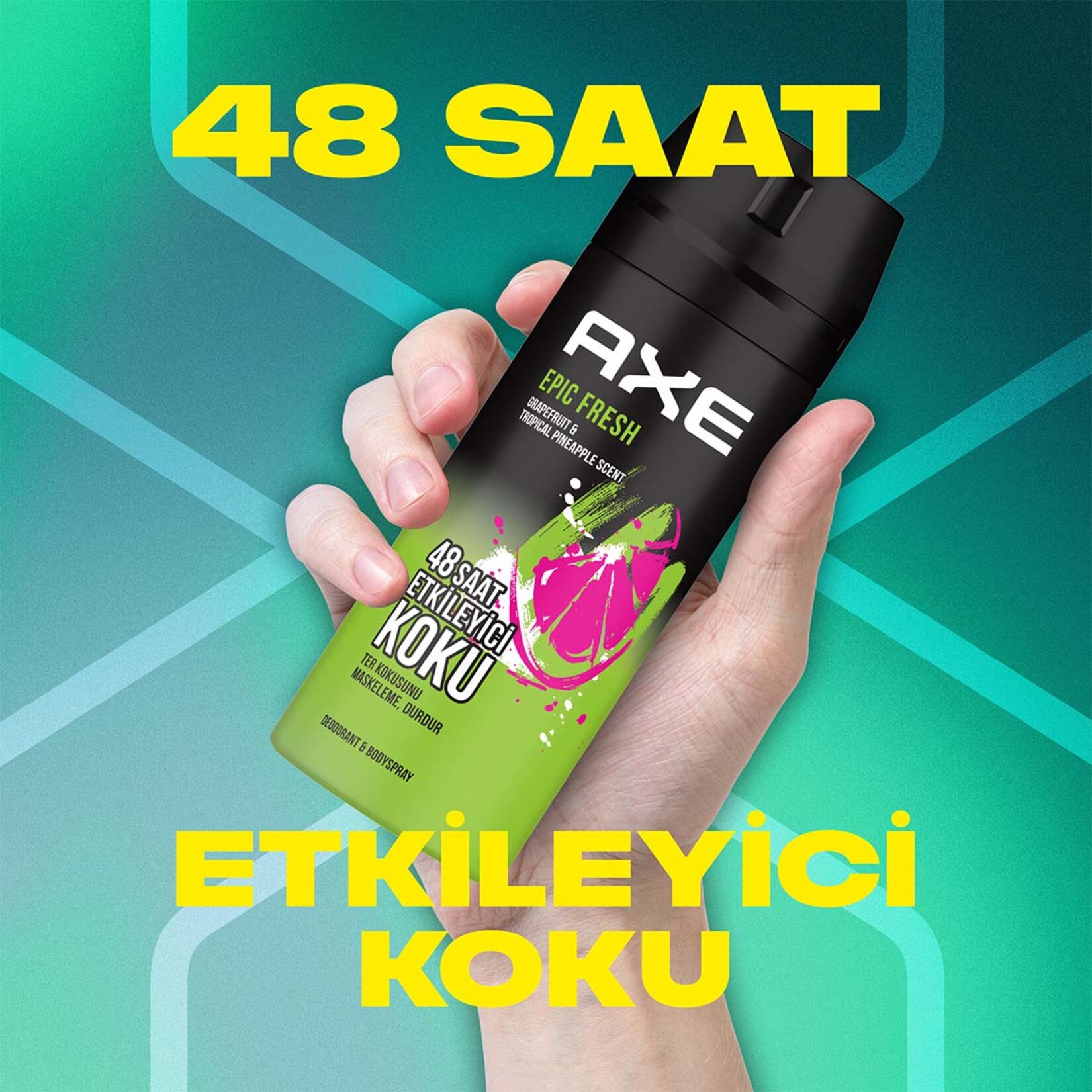 Axe Erkek Deodorant & Bodyspray Epic Fresh 48 Saat Etkileyici Koku 150 ML - Görsel 5