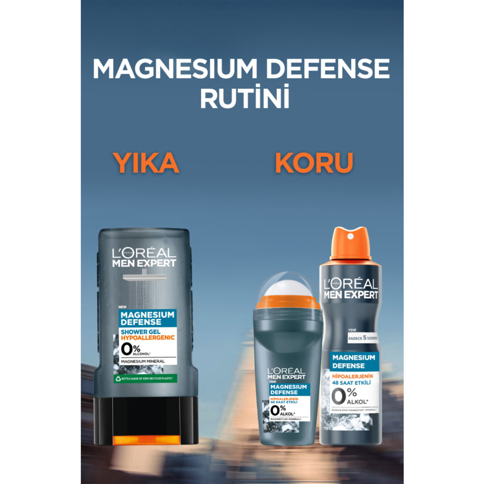L'Oréal Paris Men Expert Magnesium Defense Sprey Deodorant - Görsel 3