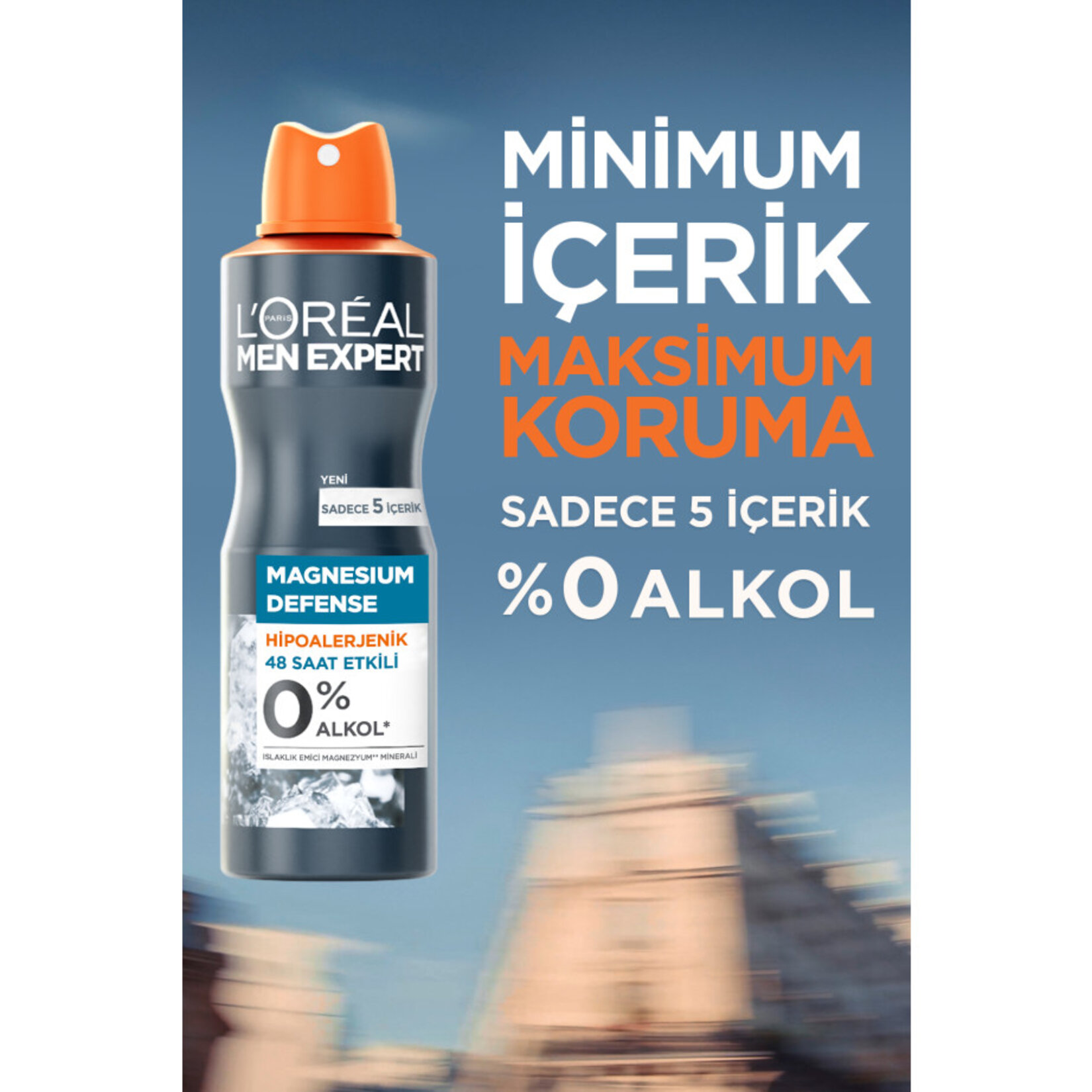 L'Oréal Paris Men Expert Magnesium Defense Sprey Deodorant - Görsel 2